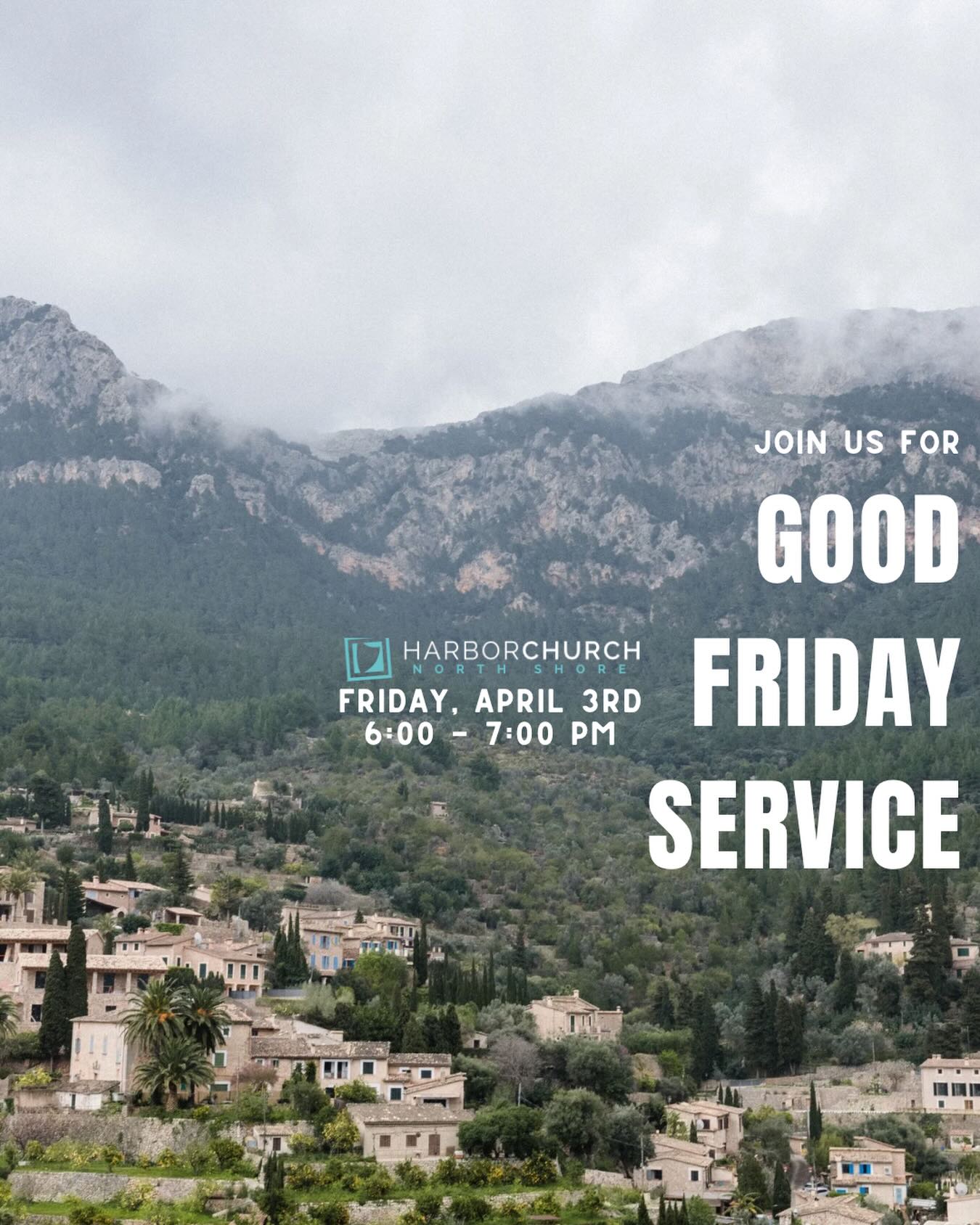 Join us as we reflect on what Jesus endured on the cross.
-A day to remember the sacrifice for the world.