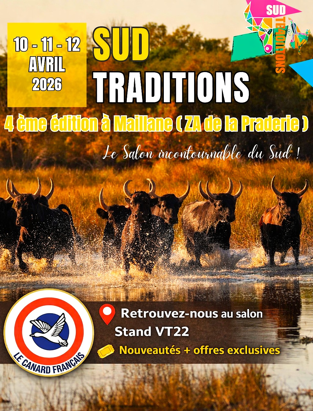 🔥 ON Y EST.
Retrouvez Le Canard Français au salon SUD TRADITIONS à Maillane
📅 10 • 11 • 12 avril
📍 Stand VT22
👉 Nouveautés
👉 Offres exclusives salon
👉 Pièces que vous ne verrez pas ailleurs
Si vous êtes dans le coin, passez nous voir.
On vous attend.
—
🎯 Petit bonus :
Dites en commentaire si vous venez… on pourrait bien vous réserver une surprise sur le stand.
—
#SudTraditions #SalonChasse #Chasse #PassionNature #LeCanardFrançais #MadeInFrance #Chasseurs #OutdoorFrance #Salon2026 #Maillane