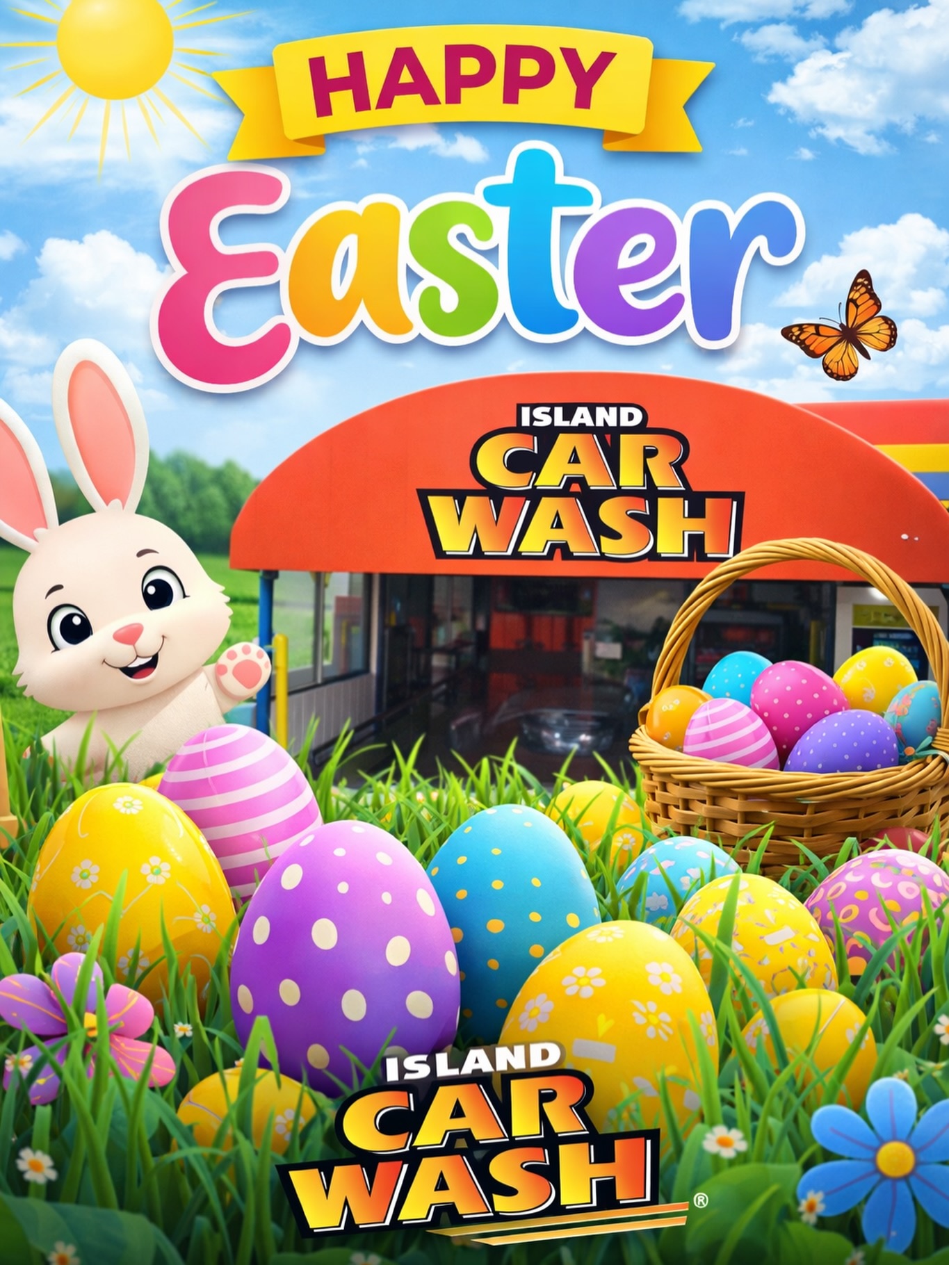 🐣 Happy Easter from Island Car Wash!
Hop in for a clean that shines as bright as the day ✨🚗