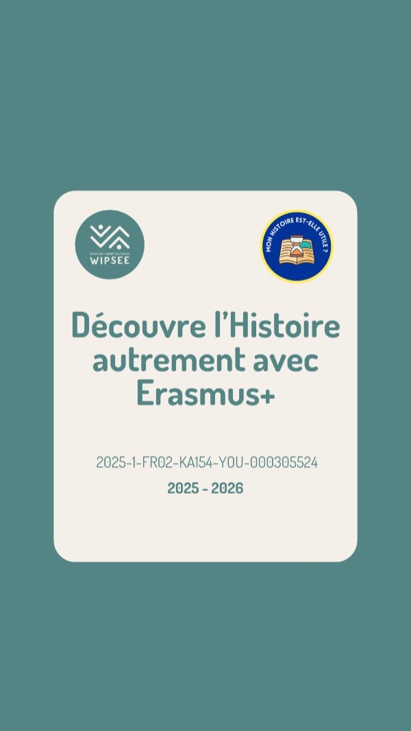 𝗘𝗰𝗵𝗮𝗻𝗴𝗲 𝗱𝗲 𝗷𝗲𝘂𝗻𝗲𝘀 - 𝗠𝗼𝗻 𝗛𝗶𝘀𝘁𝗼𝗶𝗿𝗲 𝗲𝘀𝘁-𝗲𝗹𝗹𝗲 𝗨𝘁𝗶𝗹𝗲 ?
Si tu es intéressé.e par le projet, ne manque pas les prochaines actualités pour suivre la prochaine mobilité du projet qui aura lieu en Allemagne en Avril ! 🇩🇪
@eao.otzenhausen @eurovillages
@soldescalzo
@foryoubg
#erasmus #ue #eu #europe #histoire jeunesse