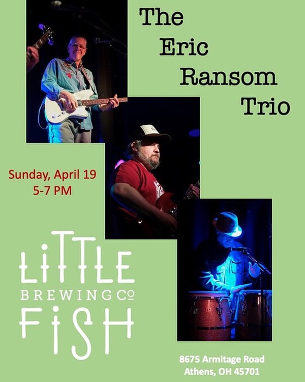 Psyched to be playing some Trio jams at one of my favorite spots! Sunday, April 19 from 5-7 PM. Beers are cold, cocktails top notch and locally sourced food is off the hook. Come on out!
