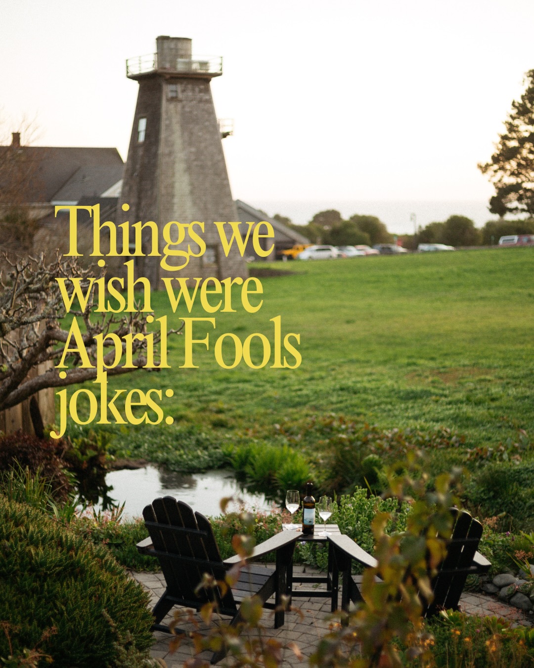 Things we wish were April Fools jokes…
Spend a few days here and you’ll understand. ✨
#WishItWereAJoke #AprilFoolsDay #CoastalEscape #WeekendGetaway #Mendocino