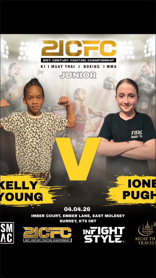 @fmtjuniors squad smashing it up next weekend on @21cfightchampionship โจ๏ธ๐๐ป
Few changes to original matches but been working really hard to put on a great Junior card for this show and with 23 matches from up and down the country it'll be a great day showcasing Junior Muay Thai talent in the UK.
๐Tickets available NOW, show your support๐๐ผ
๐
4th April
๐Imber Court, Surrey
Thanks to our @fmtjuniors sponsors @muaythairoyalty
@event_squared @highscorearcades
#muaythai #muaythaikids #muaythaiuk #muaythaifighter