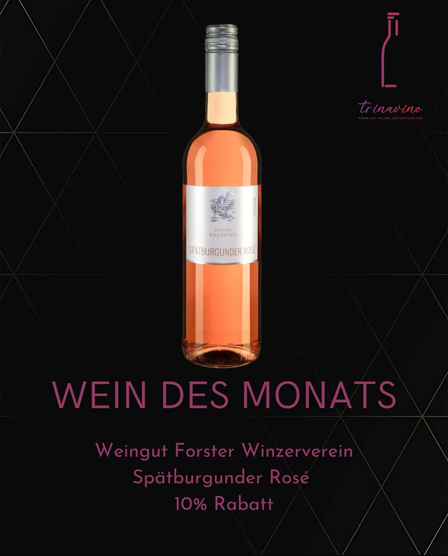 Wein des Monats: Forster Winzerverein Spätburgunder Rosé trocken 🌿✨
Der perfekte Start in den Frühling: Unser Wein des Monats April bringt euch frische Frucht, feine Beerenaromen und eine herrlich leichte Art ins Glas. 💕🍓
Dieser Spätburgunder Rosé ist trocken, elegant und super unkompliziert – genau das Richtige für die ersten sonnigen Tage! ☀️🥂
Ob auf dem Balkon, beim Grillen oder einfach so – der geht immer. 😉
👉 Jetzt entdecken bei uns im Shop – Link zum Wein findet ihr in der Bio!
#trinavino #weindesmonats #roséwein #spätburgunder #forsterwinzerverein