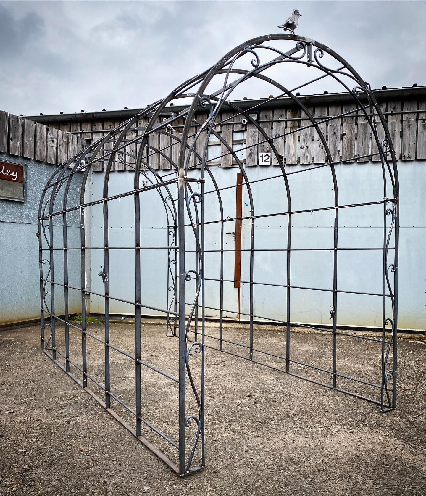 #gardenarchway work in progress! A little bit more work to finish this archway ready for galvanizing. #rosearch #englishgarden #homeandgarden #plants #roses #artistblacksmith #bristol #metalwork #forged #fabricated #gardendesign