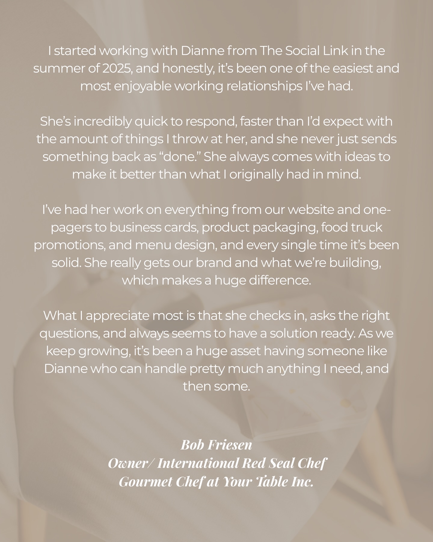 I don’t take this lightly. 🖤
Getting a testimonial like this genuinely makes my whole day. I started The Social Link because I wanted to do work that actually meant something and moments like this remind me why.
To every client who trusts me with their brand, thank you. You have no idea how much it means.
If you’re ready to work with someone who’s just as invested in your growth as you are, my DMs are always open. 💌
#thesociallink #clientlove #socialsthatmatter #socialmarketing