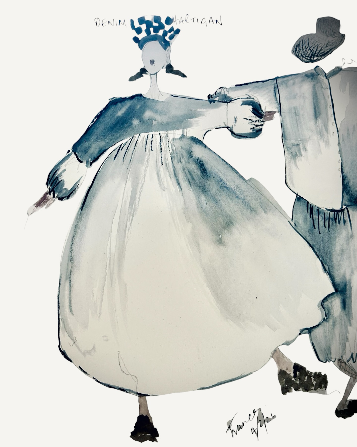 The drawing vs the final design 💙
Linen Denim Hartigan Dress, our original and most popular dress style. Explore online now via the link in the bio 🔗