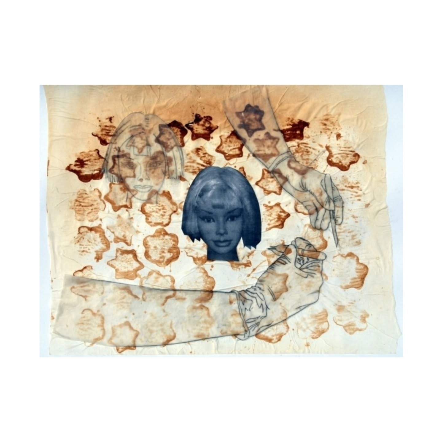 Body & Soul, kolaž na papiru za pečenje, 2014. U neku ruku, nastavak mog rada i telesnim modifikacijama s početka milenijuma. U svakom slučaju, pošto nisam medicinski radnik, ne delim niti ću deliti savete o plastičnoj hirurgiji, poremećajima u ishrani i telesnoj dismirfiji. Radovi su pokušaj ilustracije iskustava koja su inače neprenosiva. Više na linku u opisu profila POZDRAV IZ LESKOVCA: VESELA DISTOPIJA #contemporaryart #bodymodification #bodydysmorphia