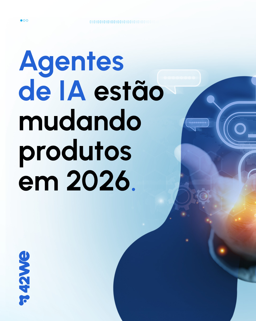 Agente de IA no produto não é chat bonitinho. É execução. 🤖⚙️
A pergunta que separa hype de vantagem competitiva é simples: ele é só uma feature… ou vira um “membro do time” operando junto com seu usuário?
Quando a IA entende contexto, acessa dados certos e está integrada ao fluxo, ela reduz erro, acelera decisão, automatiza rotina e melhora a experiência. Quando não está, vira promessa vazia. 🔗📲☁️
Passe as telas e veja onde o agente realmente gera valor no produto e o que precisa existir para isso funcionar no mundo real. 🚀
#AgentesDeIA #AI #ProdutoDigital #DesenvolvimentoDeProdutos #Integração #UX #Automação #Inovação #42WE #TecnologiaQueEscala