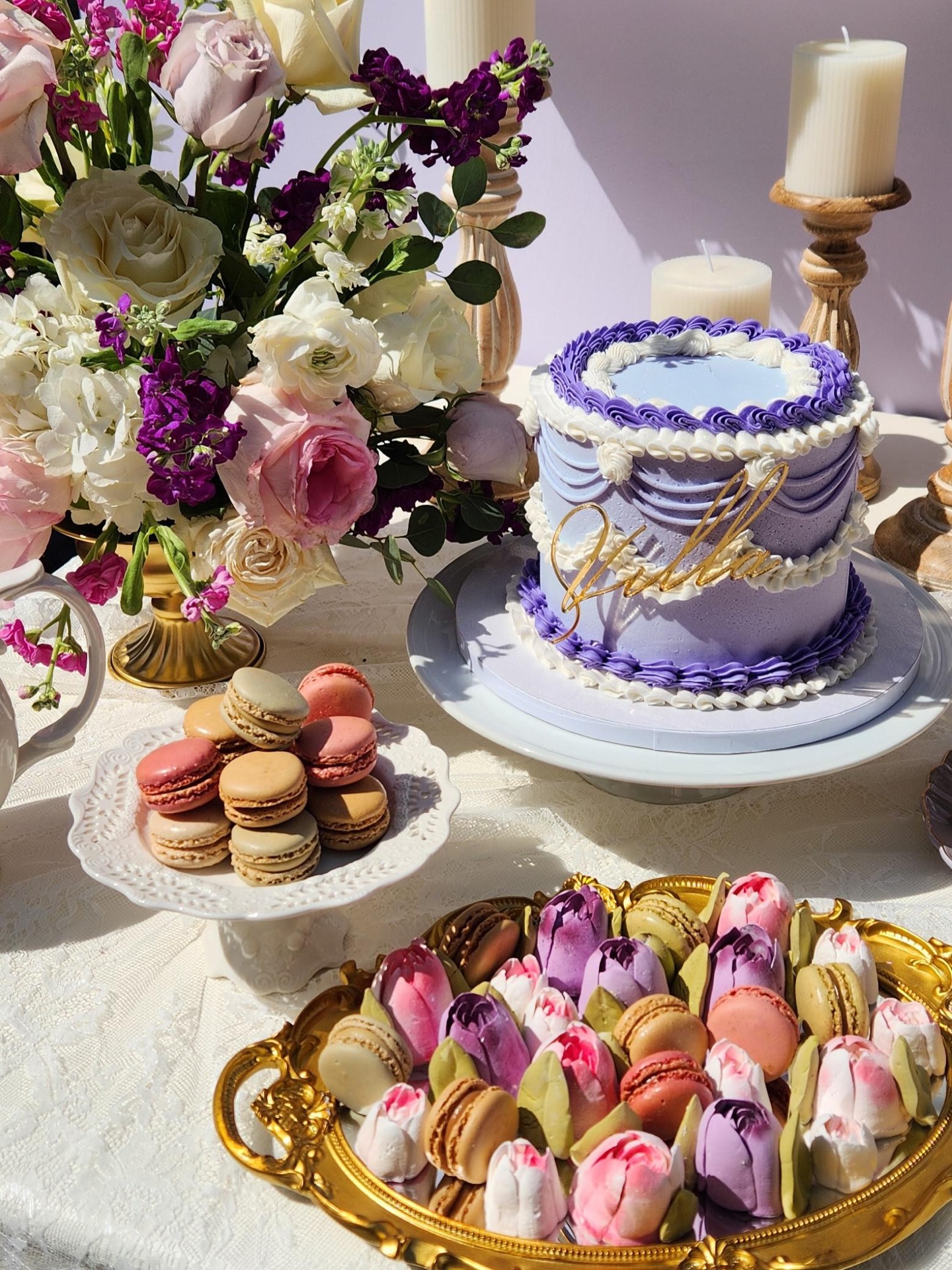 Tea for Two 🫖💜
The sweetest little birthday celebration filled with the prettiest details, soft florals, and so much love.
Forever in awe of Marissa for bringing every detail to life so beautifully—stunning as always @momentsbybellamonroe
#teafortwo #birthdayparty #birthdayinspo #customdecor #cutandcodesigns