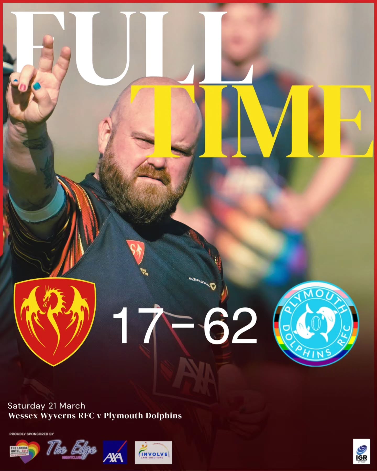 Thank you to @plymouthdolphinsrfc for a fantastic game on Saturday!
A tough shift was had but the team pushed through, giving as good as we got.
#wessexwyvernsrfc #igrrugby #gowyverns #inclusivesports #Southampton