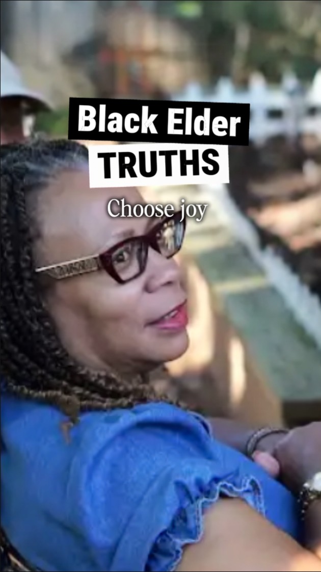 In a world full of chaos and loss, one thing we still have is a choice; a choice to choose joy.
Today, this Black elder reminds us of that.