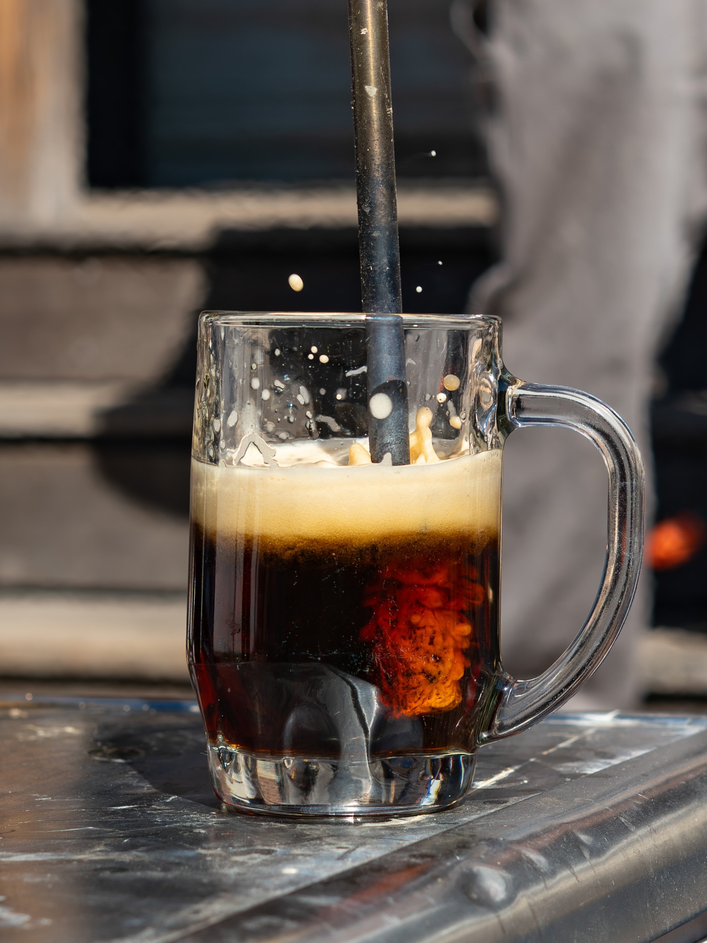 Swipe to see that sweet sweet carmelization ->
We had some beautiful weather for our “Where the Gold At” maibock release party for @newsylumbrewingco and @nodhillbrewery yesterday. Thank you all for coming out to support, we will always take an excuse to connect with our brewery friends and this “Beirstacheln” event was a great time!
(“Bierstacheln” is a traditional German technique where you plunge a hot “Stachel” (metal rod) into a cold beer to caramelize the residual malt sugars and create a warm, creamy, toasted marshmallow-like head on the beer. Quite delicious.)
Happy Spring equinox from Nod Hill and Newsylum!Come down to either brewery to try Where the Gold At on draft 🍻