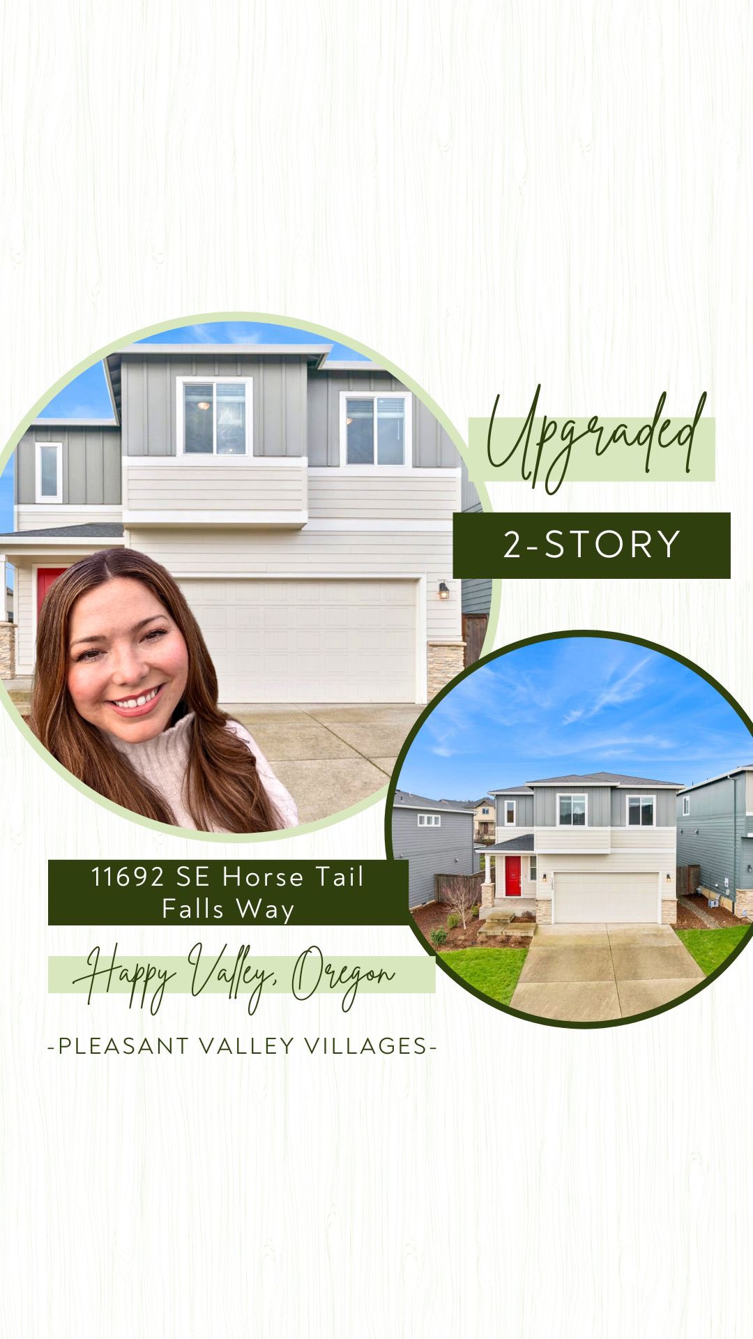 โจ Better than new, move-in ready home in the award winning Pleasant Valley Villages in Happy Valley! โจ
๐ Upgraded 2-story with vaulted entry, gas fireplace, upgraded flooring, gourmet kitchen with quartz slab, pantry, included fridge, storage, half bath and covered patio.
๐๏ธUpstairs: spacious primary with walk-in shower, double quartz vanity, large walk-in closet, laundry with included washer/dryer, guest bath + 3 bedrooms.
๐ฐOver $30K in upgrades including A/C, lawn in the fully fenced backyard & custom window coverings.
๐ณCommunity amenities: shared gardening, playgrounds, green spaces, trails, pool & clubhouse. Excellent location near shopping, dining, parks & top schools. Ask for the full upgrades list!
4 bed ๐๏ธ โ2.5 bath ๐ | 2 car ๐ | 2 levels ๐ช| 1,670 sqft ๐
๐ 11692 SE Horse Tail Falls Way, Happy Valley, OR 97086
MLS 210320309
๐ท๏ธPrice: $620,000
.
.
#happyvalleyhomes #pleasantvalleyvillages #oregonrealestate #pnwrealestate #justlisted