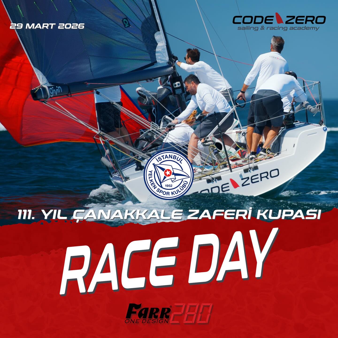 Yarın @istanbulyelken1952 trofesinin ilk ayağı olan 111. Yıl Çanakkale Zaferi Kupası için parkurda olacağız.🚀