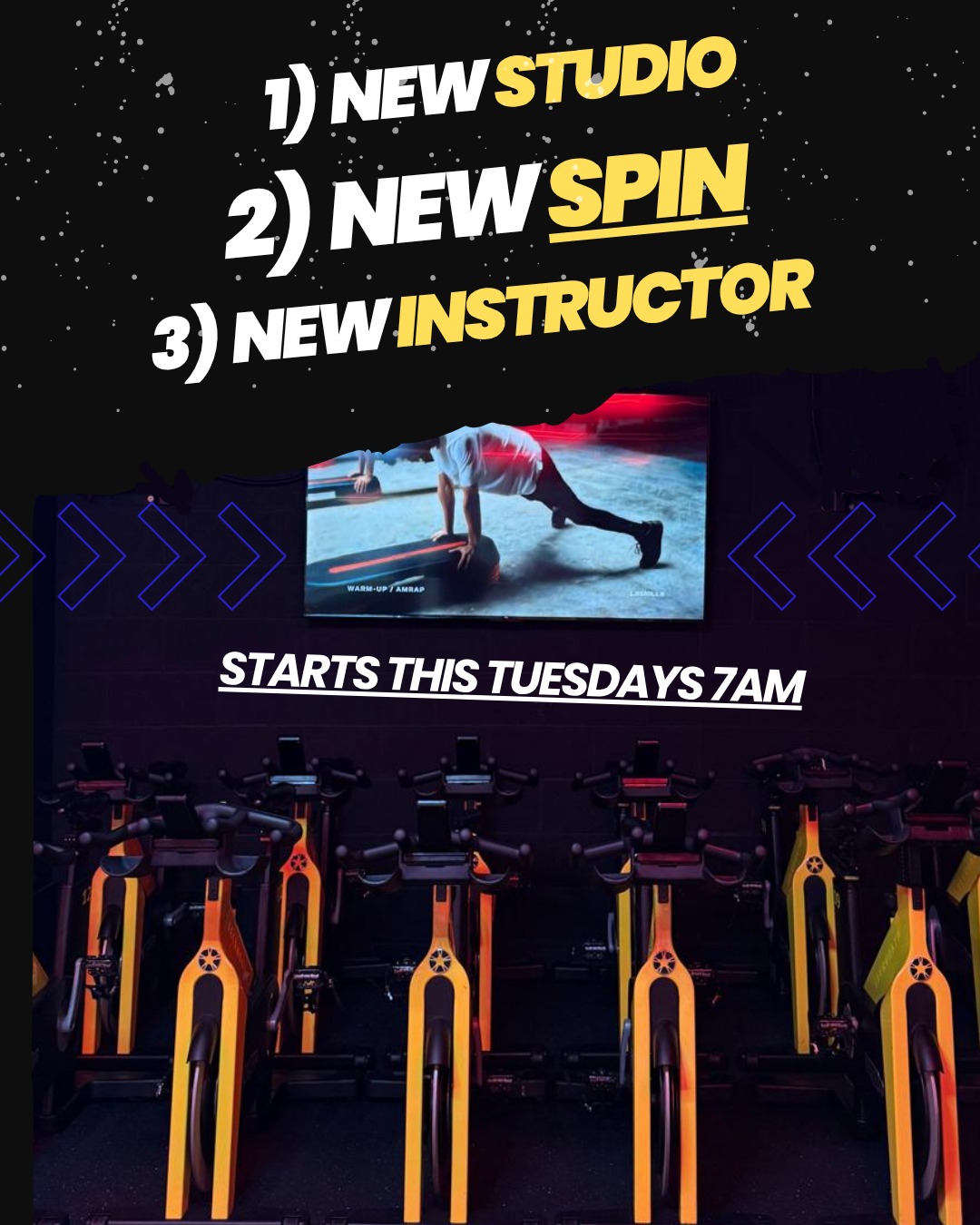 Say Hello👋to our first new (30min) 7am Tuesday SPIN class! The perfect way to kickstart your working day with a BLAZE🔥
Robs class will be technically geared and welcomes new and experienced members on selected memberships.
Starting from the 7th April! Book your spot through the Member App! 📲