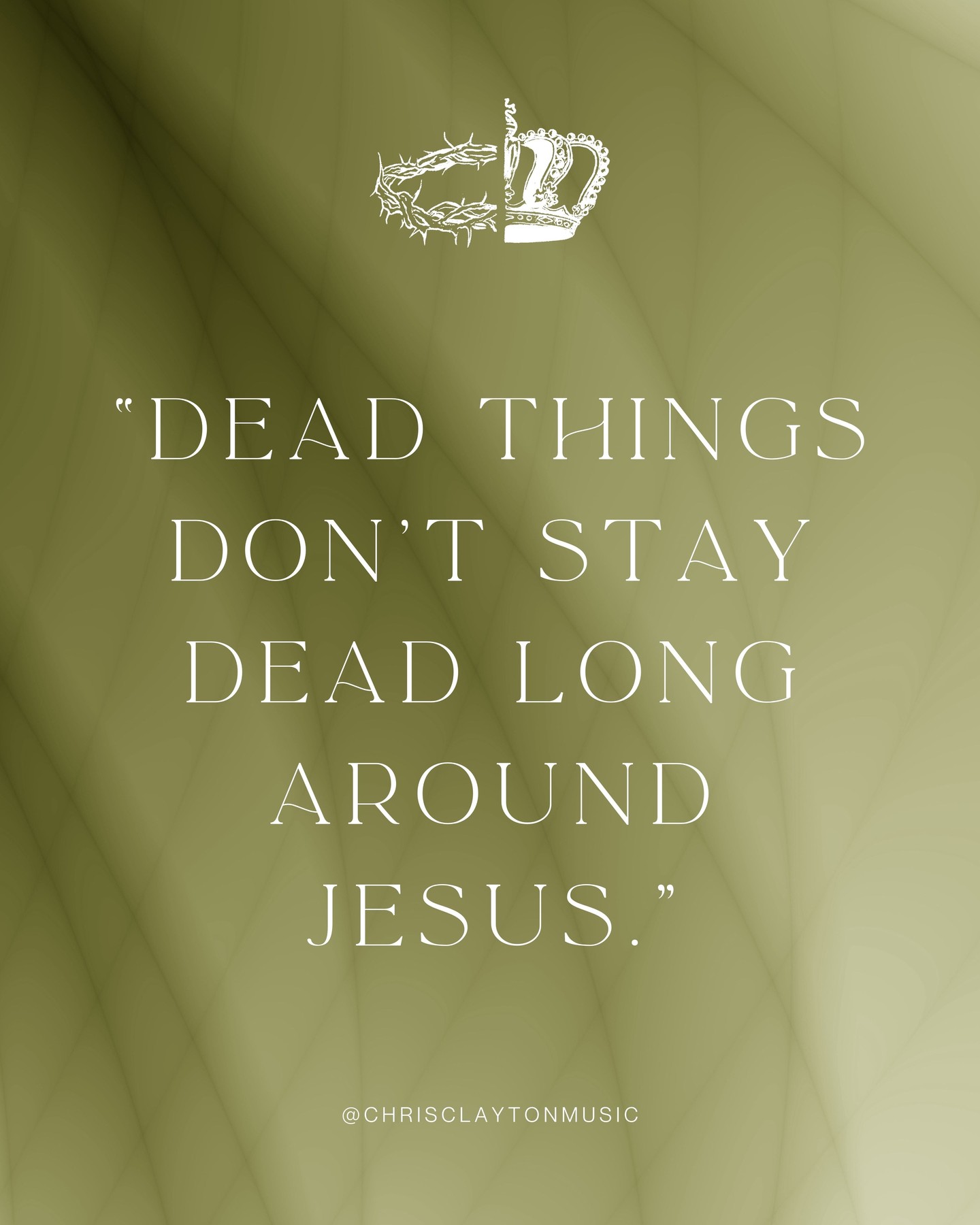 Dead things don’t stay dead long around Jesus. That’s the POWER of the resurrection.
Happy Easter!