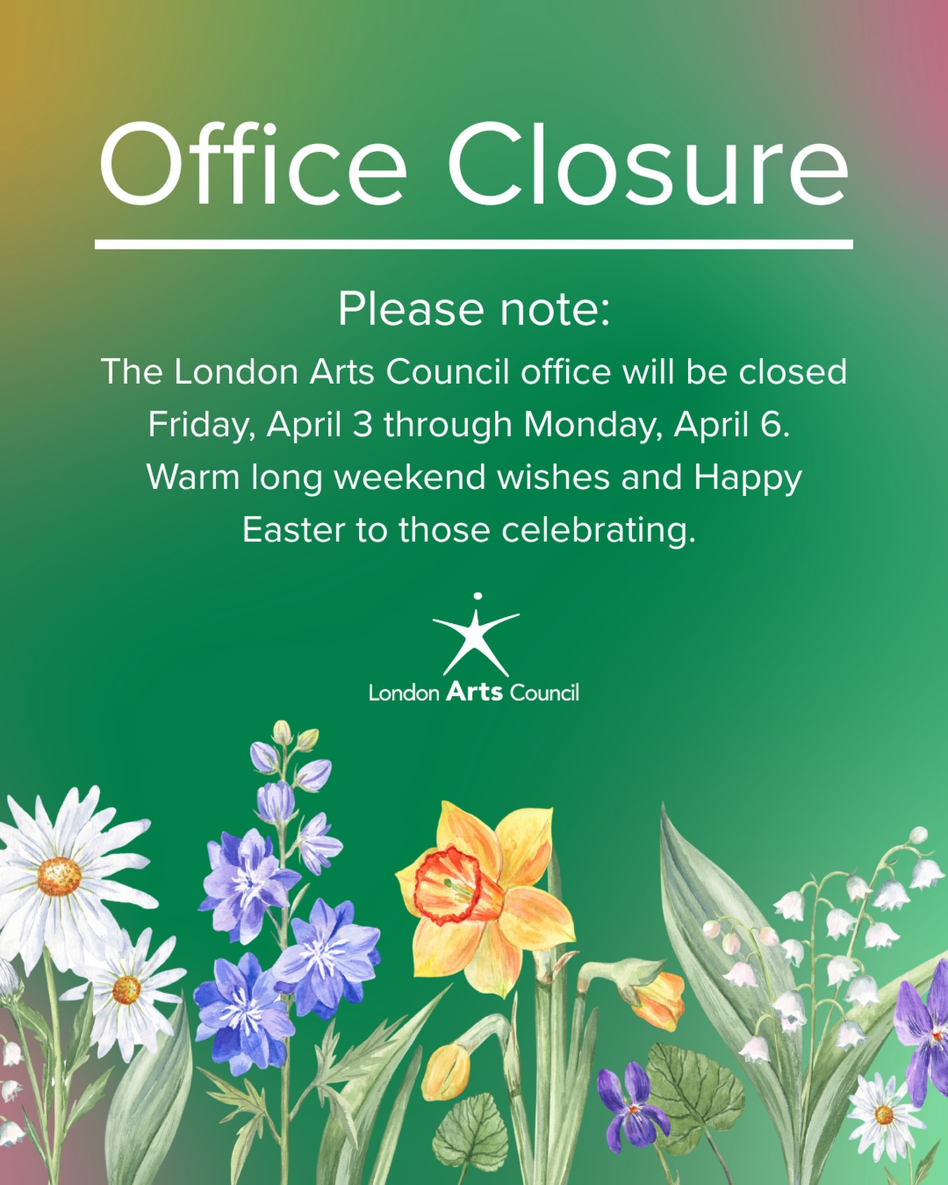 Wishing you and your loved ones a wonderful long weekend and a Happy Easter to those celebrating. đˇ
We look forward to connecting when we return to the office on Tuesday, April 7.