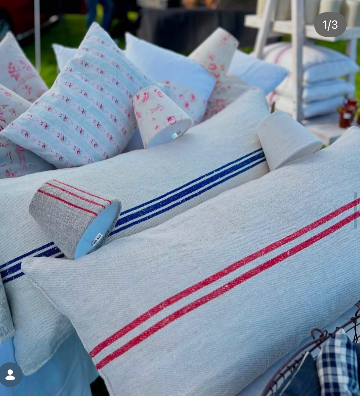 Introducing our Spring Brocante Exhibitors 🌿
@vintageonthecoast
We are delighted to welcome back Karen @vintageonthecoast with her beautiful collections of French linen cushions, gorgeous lampshades, lamps & gifts all made from vintage French textiles or Brocante finds 🌸
A very pretty stall which showcases Karen’s exquisite sewing skills using these beautiful textiles - take a look at her page to see her latest pieces & visit her stand at the fair 🤍
We look forward to seeing you at the Spring Brocante @larmertree over May Day weekend 🌿
For more details about the Brocante, including a list of all the Exhibitors joining us & how to buy tickets, please look at our website ~ see link in bio above 🤍
The Spring Brocante
3 - 4th May
Larmer Tree
Artisan Makers | Textiles | French Brocante | Stationery | Art | Lifestyle & Wellbeing | Decorative Antiques | Vintage Treasures
🌿 Artisan Food served all day in the gardens
🌿 Live music
🌿 Workshops - details coming soon