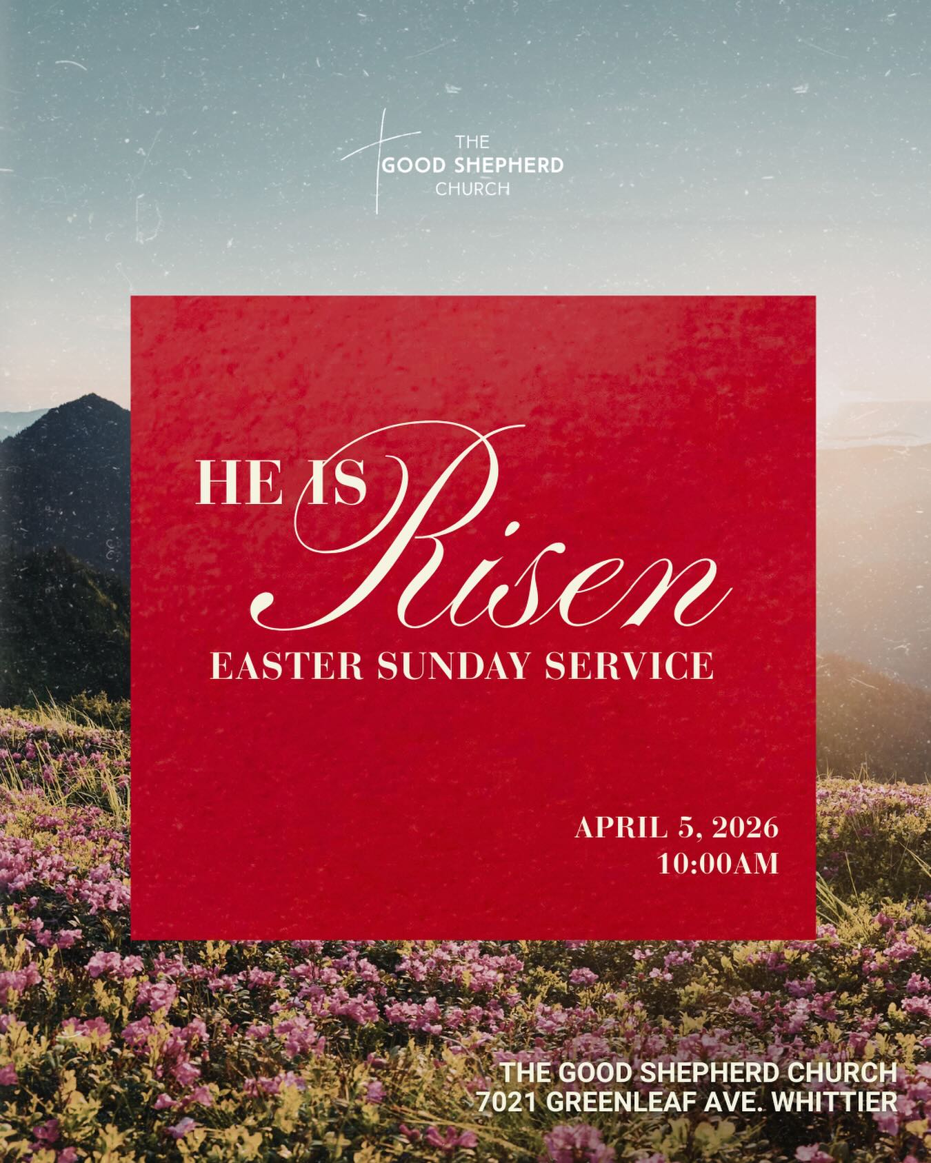He is risen!
Join us this Easter Sunday as we celebrate the hope, joy, and new life we have in Jesus. It’s going to be a beautiful morning of worship, the Word, and community.
There will also be an easter egg hunt for the kids during service! **please bring your own basket**
Bring your family, invite a friend, and join us as we celebrate the GOOD NEWS. JESUS IS ALIVE! We can’t wait to see you!
