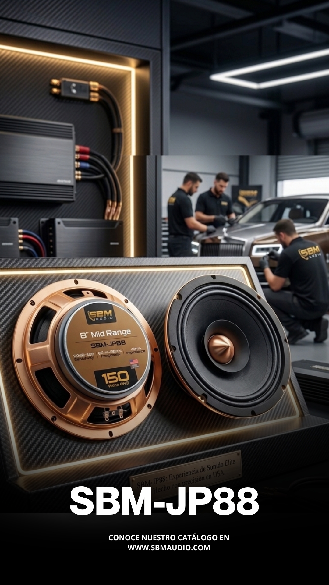 El SBM-JP88 de 8” está diseñado para sistemas donde el medio rango tiene que proyectar y aguantar volumen sin distorsión.
⚡ 150W RMS de potencia real
🔊 Respuesta 85Hz–20kHz para cubrir desde medios hasta agudos con claridad
🔥 92dB de sensibilidad para mayor presión sonora
🔩 Canasta de aluminio + bobina de 38.5 mm para mayor durabilidad
🛠 Cono de cartón + orilla en tela y aluminio para un sonido balanceado y resistente
Hecho para proyectos que buscan presencia y definición.
⚠️ Disponibilidad limitada
👉 Cotiza hoy por DM o WhatsApp 3334044125
#midrangespeakers #sbmaudio #caraudio #caraudiosystem #caraudiolife