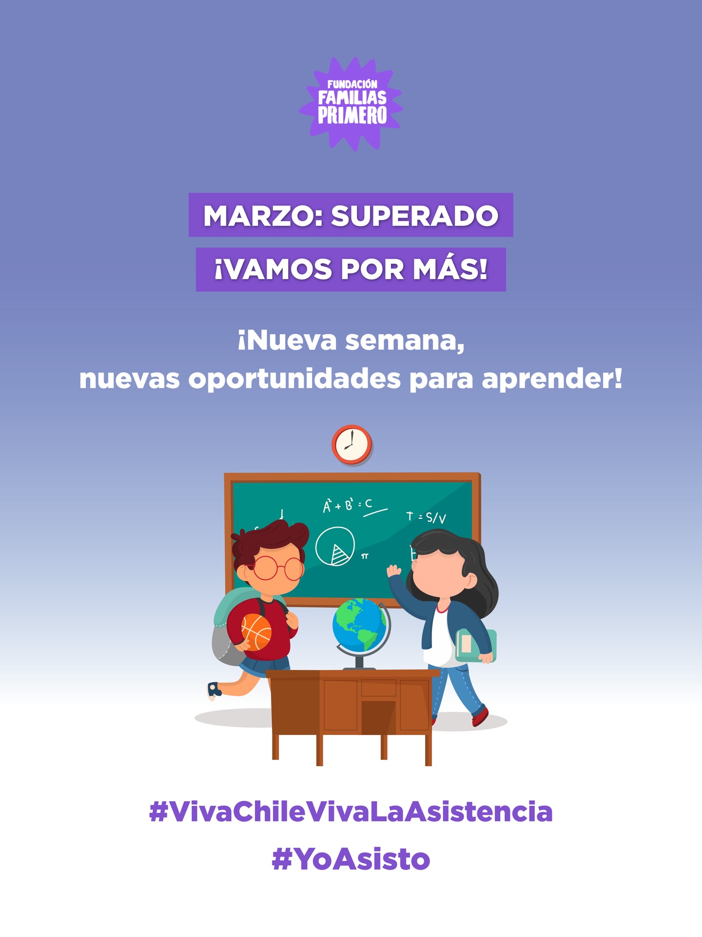 Marzo quedó atrás ✔️
Y con él, semanas de adaptación, desafíos y aprendizajes que ya empiezan a dar frutos.
Hoy no partimos de cero,
partimos con camino recorrido 💛
Sigamos acompañando, motivando y estando presentes,
porque cada día cuenta en el aprendizaje.
👉 ¿Cómo fue tu marzo? Te leemos en comentarios
