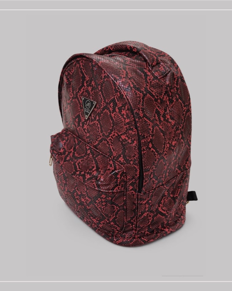Mint Brand Cobra Backpack – Red Snakeskin premium Design