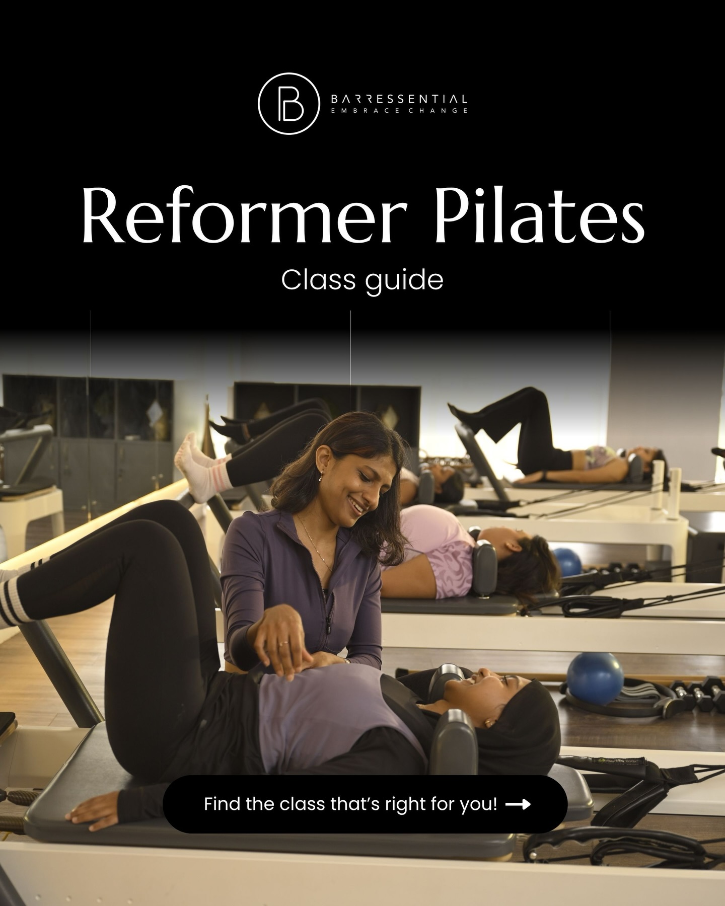 Your guide to Reformer classes is here 👉
From beginner-friendly flows to high-intensity burns, find the class that fits your level and your goals.
New to Reformer? Start with our Signature classes and build your foundation.
Ready to level up? Explore higher intensity sessions and challenge your strength, control, and endurance.
Consistency is key! Mix, match, and feel the difference with every class.
Book your next class through the app and stay in the flow 🙌