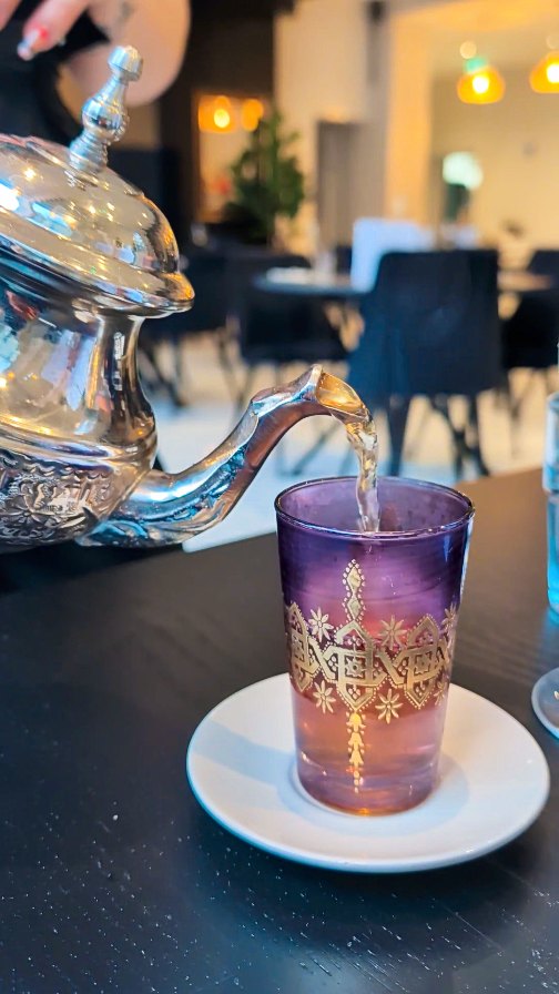 The traditional Moroccan Tea Ritual entails three servings, each one stronger than the previous one as tea continues infusing.
As the Moroccan proverb poetically puts it, the first cup of tea is as soft as life, the second as strong as love, and the last as bitter as death.
#ameliasnorwich #norwich #norwichmoroccanrestaurant #norwichrestaurant