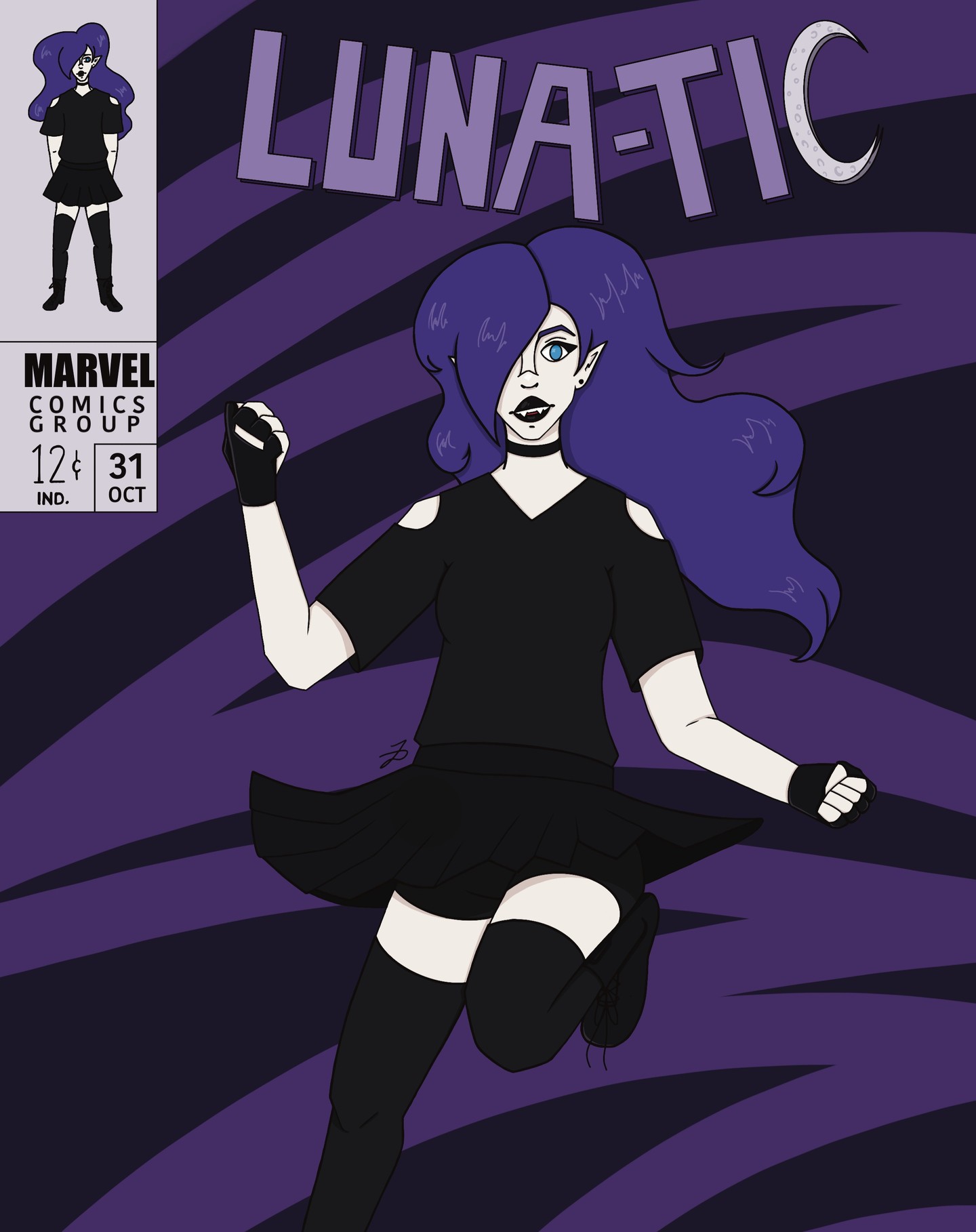 Recent artwork of my own character in an old Marvel comic cover! The full image is on my portfolio website.
My commissions are still open so please DM me if you are interested.
~
#digitalart #comiccover #comiccoverart #digitaldrawing