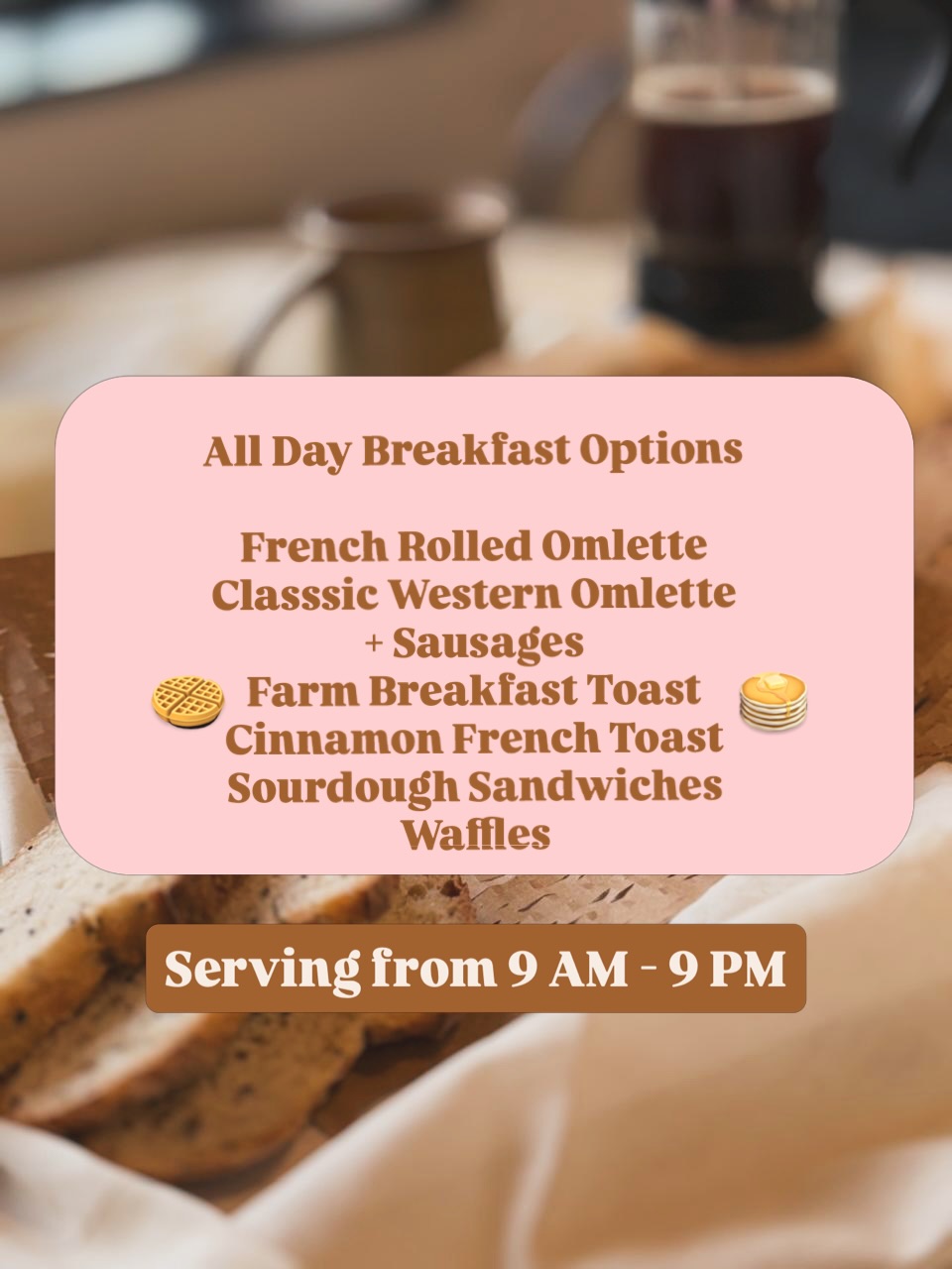 Heyy!
New week. New Goals.
But breakfasts should feel consistent like your perfect toasts, fluffy well made eggs and of course Coffee brewed just the way you like it !
Mornings with us will leave you recharged as we serve Breakfast that’s fuelling and powered with the goodness of handpicked specialty coffee beans 🤩
specialty cafe, agastya coffee cafe, madikeri cafe spots, breakfast options in madikeri, things to do, morning coffee