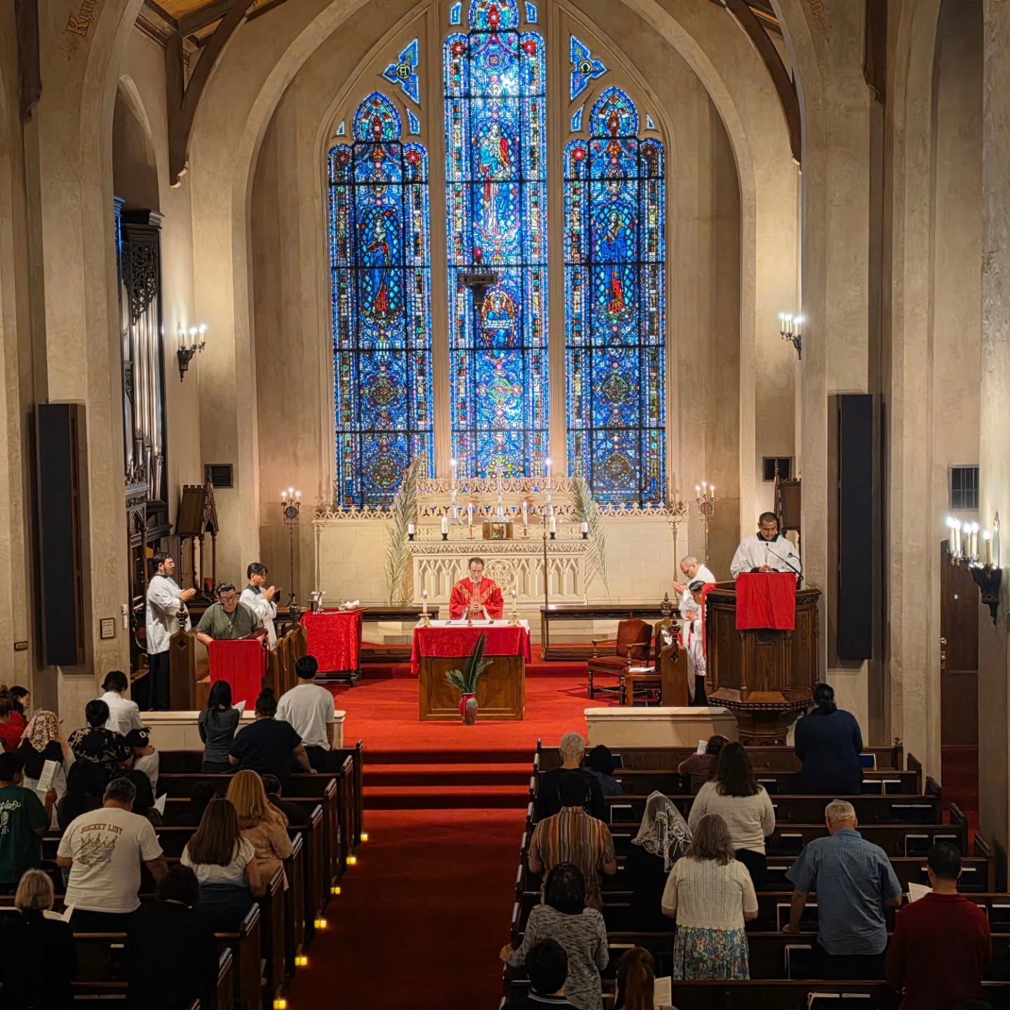 Palm Sunday Mass at Morris Chapel last night ✨️