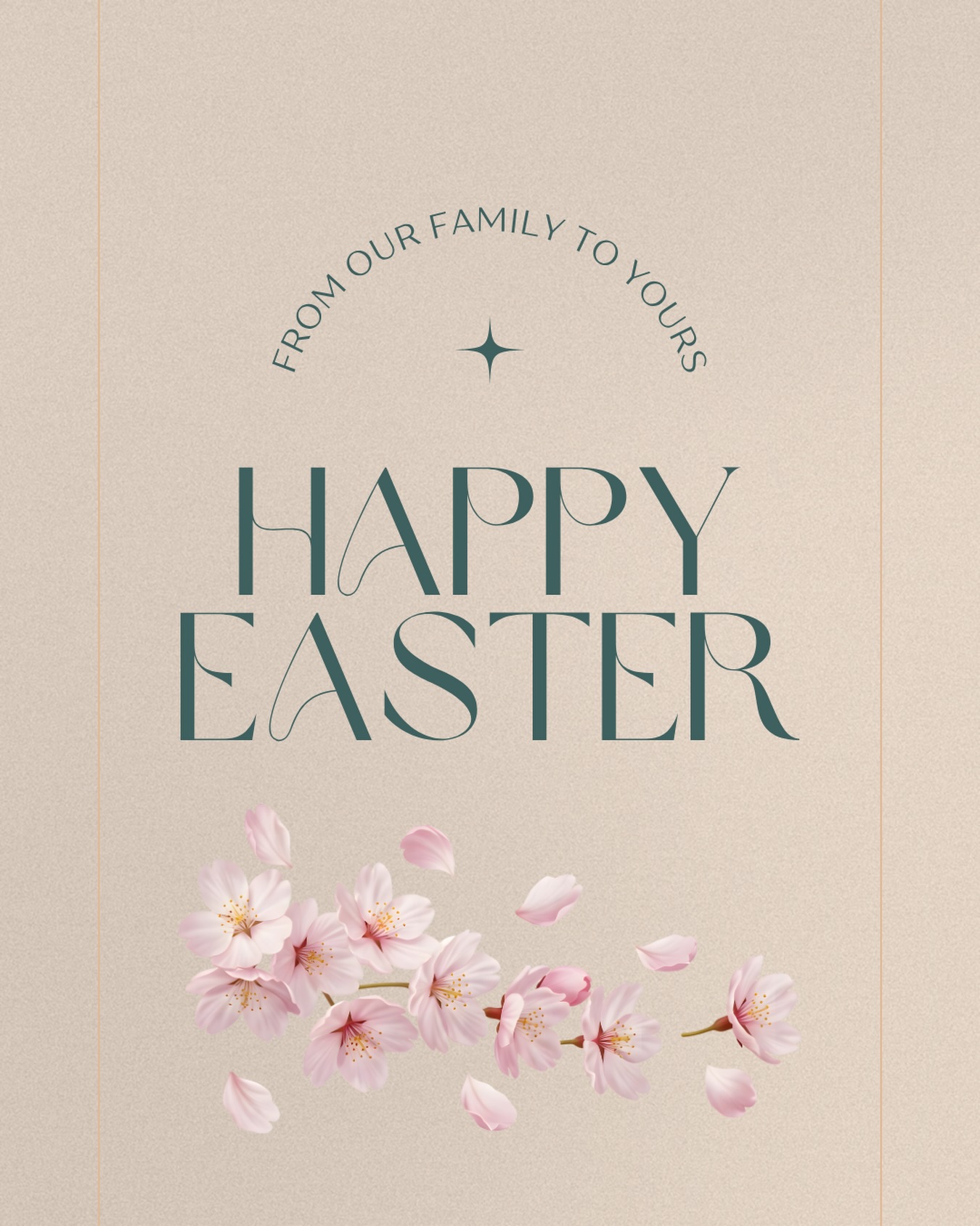 May your Easter be filled with love and the simple moments you’ll remember forever🐣💛 From our family to yours — Happy Easter!