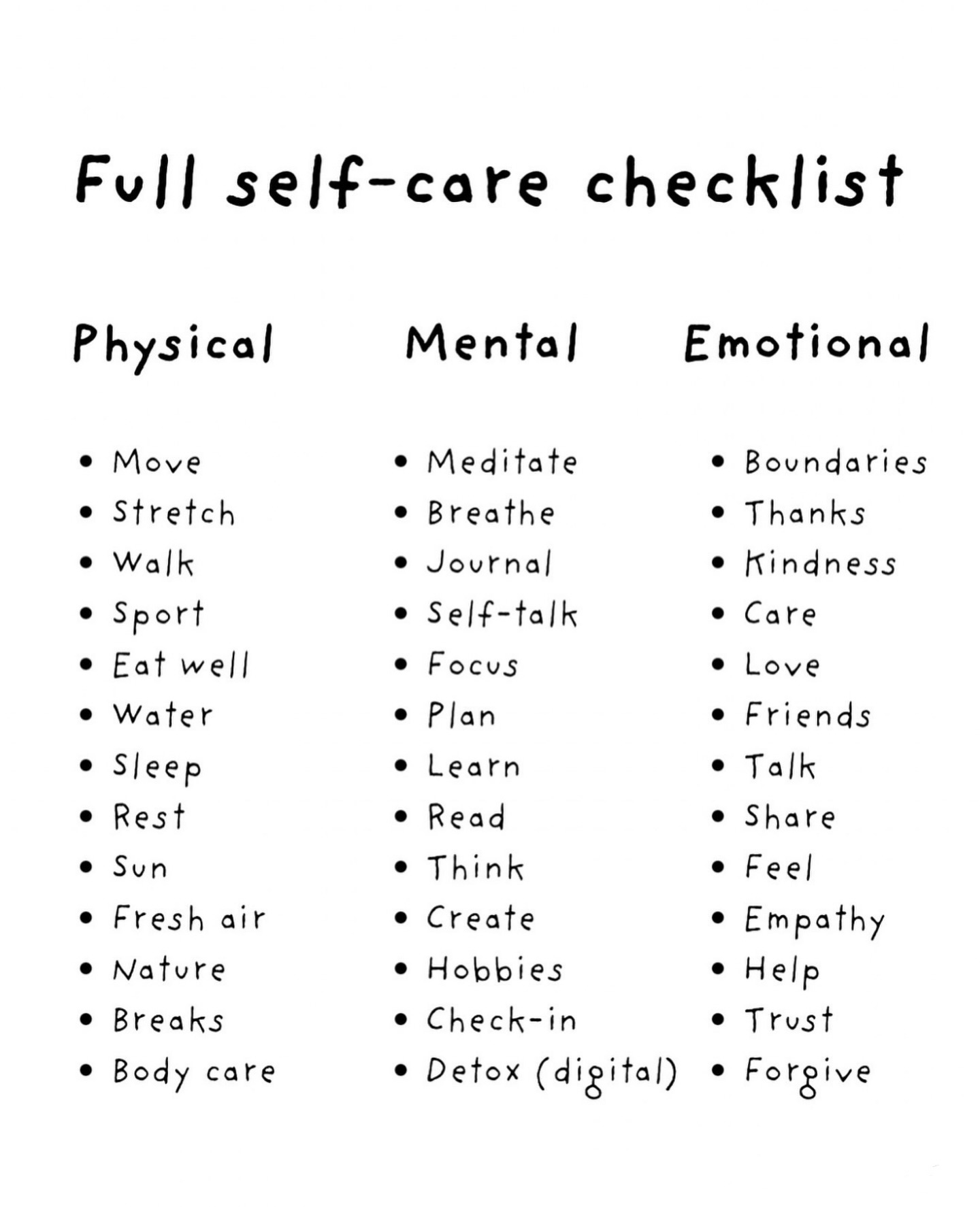 A gentle reminder that self-care isn’t one thing…it’s EVERYTHING.
Mind, body, and emotions all need tending. What are you neglecting right now?
Send this to your accountability partner 🌹
