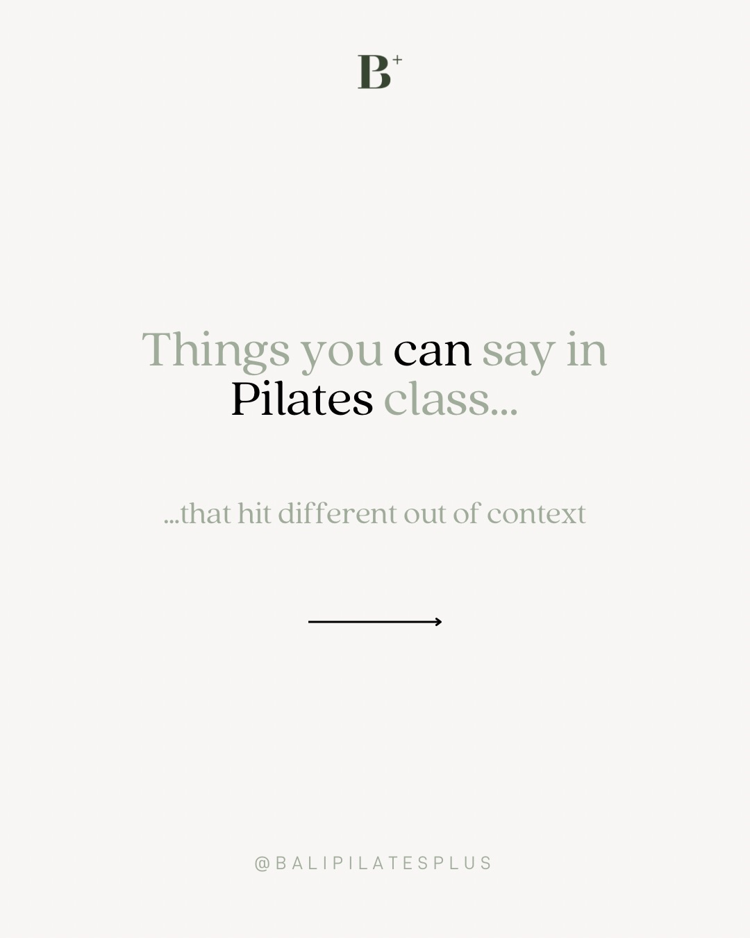 If you’ve ever been in a class, you know some of these sound completely normal…
until you hear them out of context.
Suddenly it feels a little questionable.
But jokes aside, this is where the real work happens. Control, strength, and learning how to move your body with intention.
If you’re curious to experience it for yourself, this is your sign.
Start with our first class for IDR 245K, continue with our 3 group classes for IDR 840K, or join our apprentice teacher classes.
Book through the link in bio.
Tag someone who needs to try a class with you.
#BaliPilatesPlus
#PilatesInBali #ReformerPilates #PilatesHumor #MindfulMovement