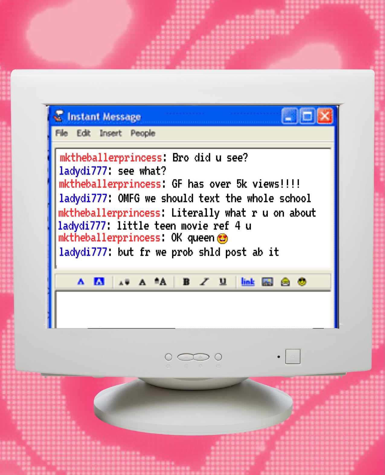 we’ve reached 5,000+ views on YouTube! WOW! ⌨️📀🌷
thank you for watching! from the bottom of our hearts, it means the world. we feel like icarly! 📹 if you haven’t tuned in, all episodes are out now. link in bio! #girlfailureshow