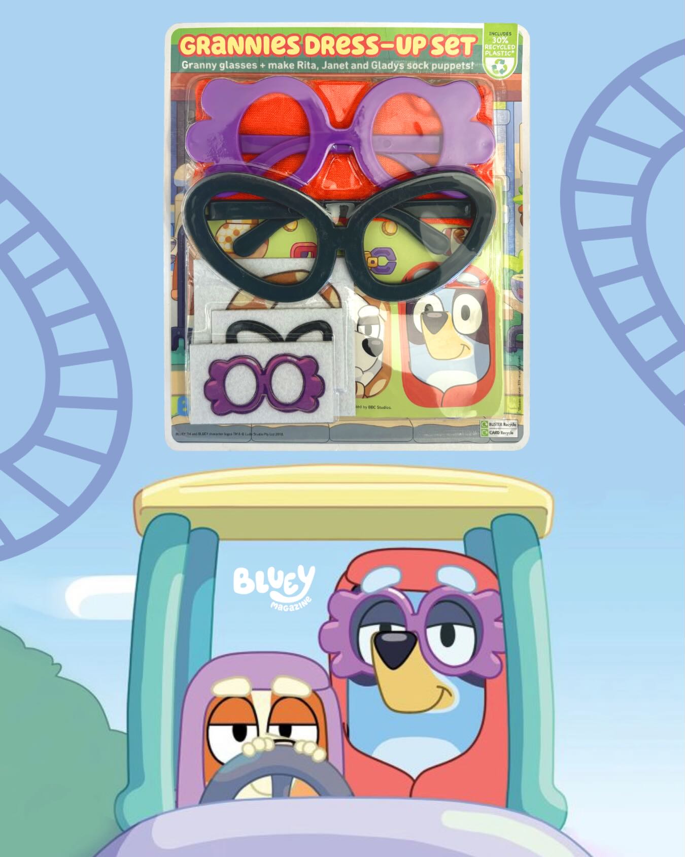 🎢 We heard Rita and Janet have their very own rollercoaster at @altontowers … for real life!
At @tcseurope_ we specialise in transforming beloved brands into hands-on experiences, and our Grannies Dress-Up Play Set for @bbcstudios + @immediatemediaco’s @officialbluey Magazine from @weplayludo is a perfect example of how we turn a magazine covermount into immersive, imagination-led play.
Designed as a premium covermount, the set includes:
👓 Wearable Grannies Glasses
🧦 Rita, Janet and Gladys sock puppets
💰 Dollarbucks + Beans!
The set encourages dress-up and character roleplay and extends the story beyond the screen. We are expanding our licensed brands range – we’d love to chat about how we can support your next project
📧 info@tcseurope.co.uk