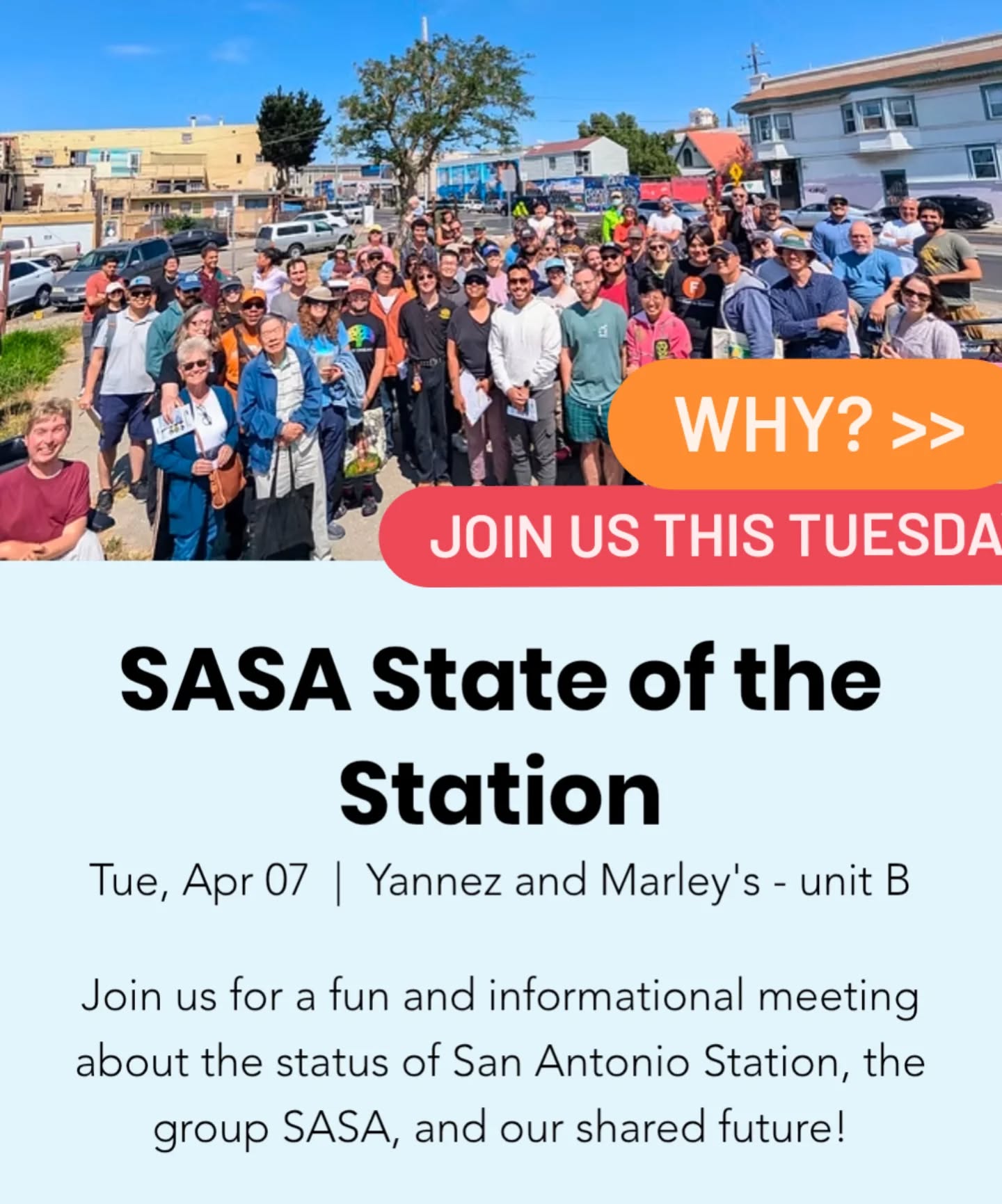 Invite in bio! Join us this Tuesday for our big State of the Station meeting. We'll talk about recent wins, current challenges, maintaining community presence, and planning for the future. Join us!