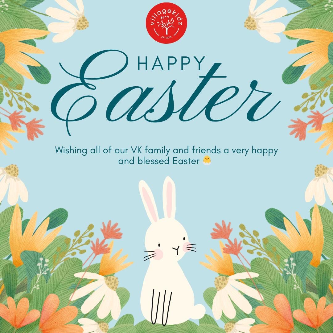 Happy Easter from all of us at Village Kidz 🐣🌸❤️
Today we celebrate a special time of love, hope and new beginnings. Remembering the true meaning of Easter and the joy it brings.
Wishing all our families a beautiful day filled with peace, happiness, and sweet moments together. 🐣🐰🍫
#VillageKidz #EdenVillage #SaltRock #LoveNorthCoast #HappyEaster