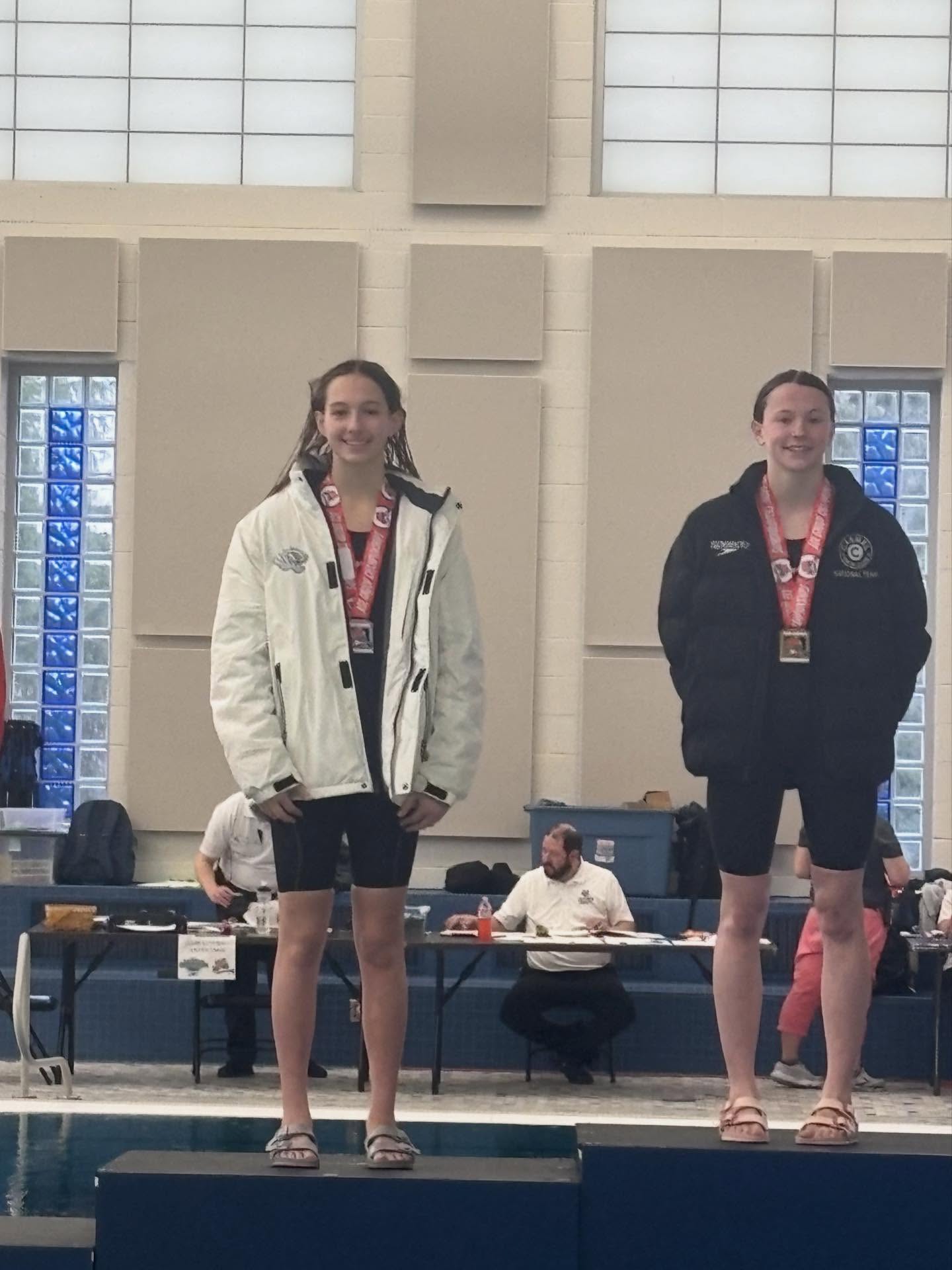 IN Age Group Short Course Champs:
Girls 13-14 100 Free:
Audrey Wolf - Runner Up