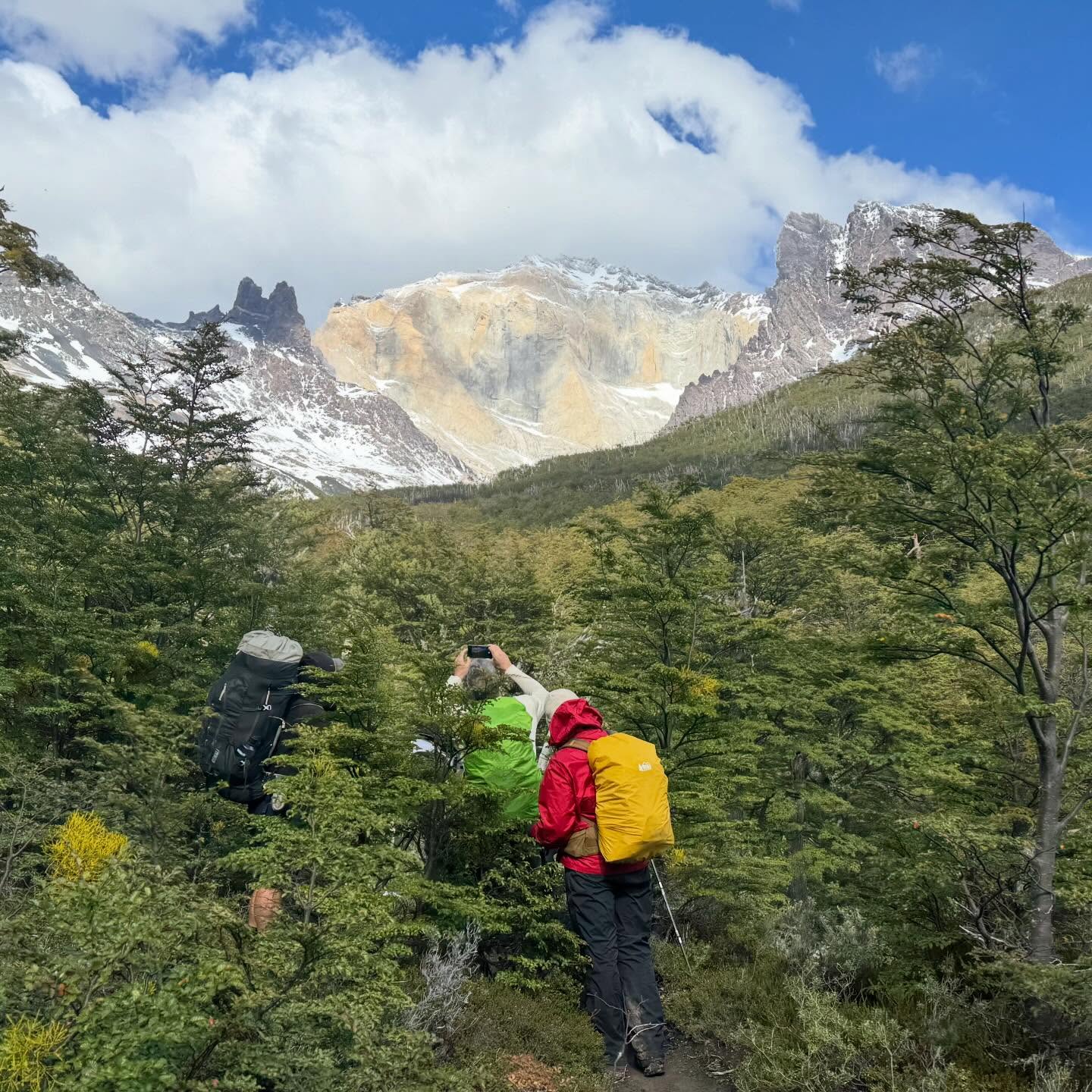 Team Patagonia has been going through all four seasons on their O Circuit trek. Unfortunately the team had to turn back at the John Gardener Pass due to winter weather including snow and high winds. Sometimes that’s the hand the mountain deals. Going the other direction now the team will still get to take in many of the things that make Torres Del Paine such a magical place.