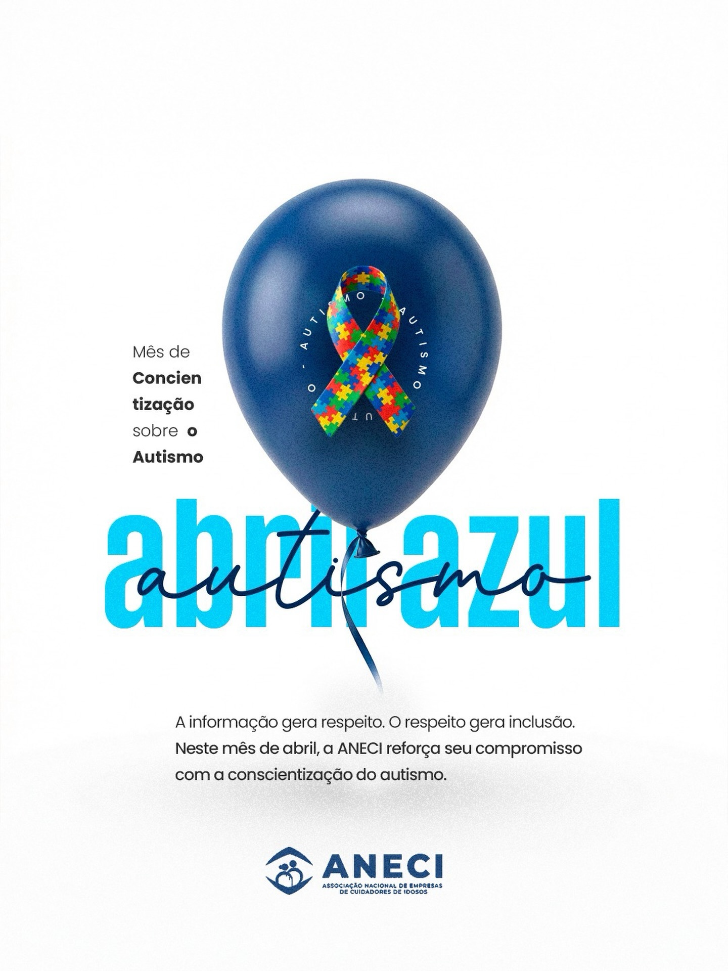 Tudo começa pela informação! 💙
Quando entendemos, respeitamos.
Quando respeitamos, incluímos.
Neste Abril Azul, a ANECI reforça seu compromisso com a conscientização do autismo, promovendo conhecimento e incentivando práticas mais humanas dentro do cuidado.
A inclusão não acontece por acaso — ela é construída diariamente, com responsabilidade e empatia.
#AbrilAzul #Inclusão #Respeito