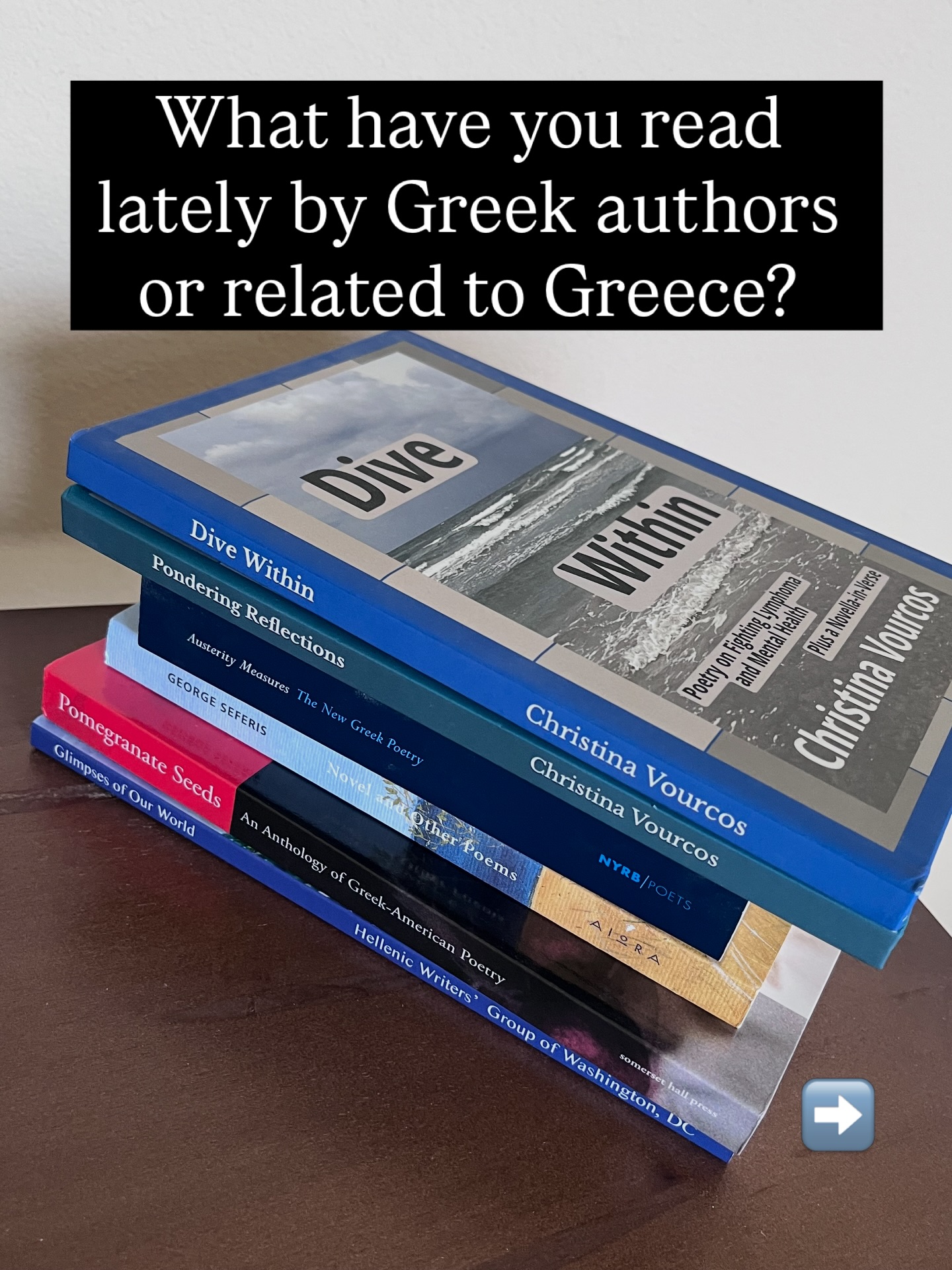 It’s Greek Heritage Month! Do you know why? Because March 25 is Greek Independence Day!
My great-grandfather from mi papi’s side was from Lesvos, Greece and found love with a Latina, mi tatarabula who lived on the Texas border with Mexico. It’s just an inkling of my mixed heritage.
As a Greek Latina, it’s always been important for me to find ways to connect with my mix heritage. I’m thankful as a writer that I’ve found ways to connect with fellow writers who have that same passion.
Every March is a reminder for me to renew my interest in finding books that help me connect with my roots and others. What books have you read? If you want extra recommendations, check out @windycitygreek’s book recommendations of Greek writers and books related to Greece throughout the year.