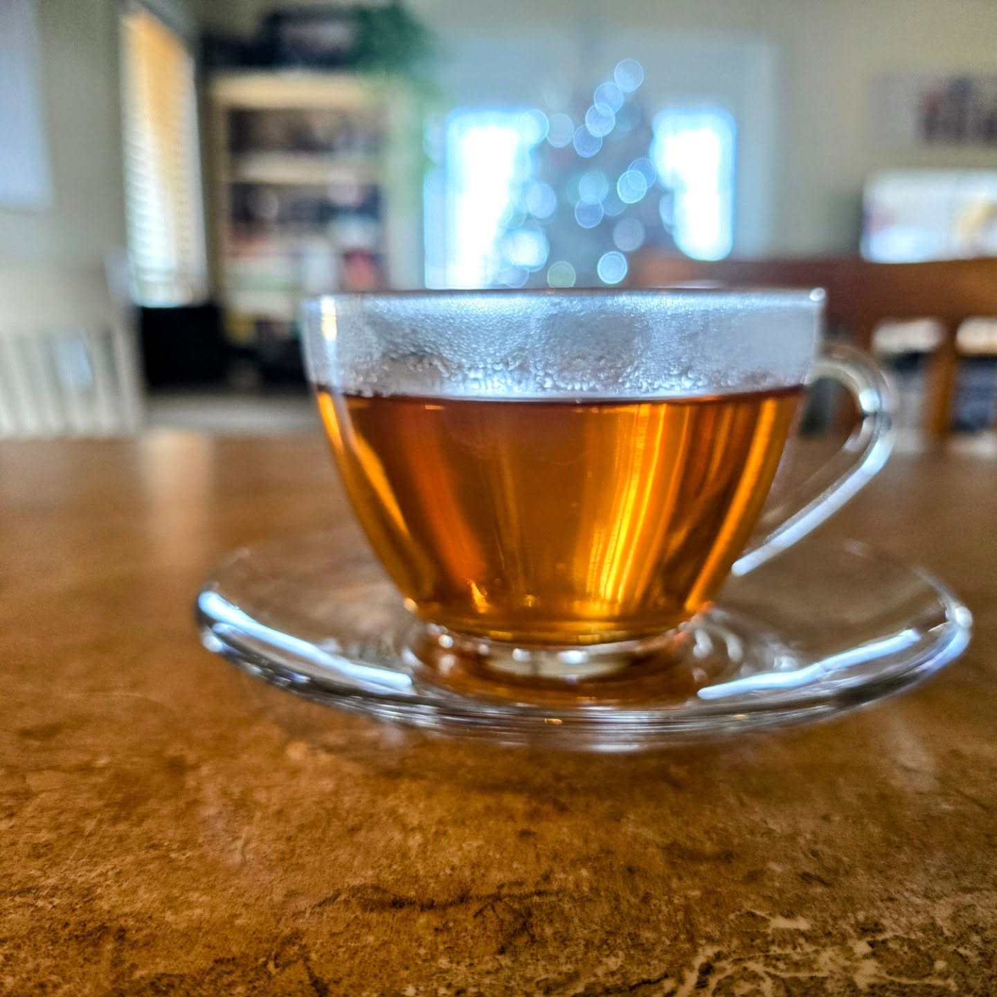 The tea of the day is Pi Lo Chun.
It is made from the finest tender buds, gathered and processed exclusively by hand. It's floral with a hint of smokiness. 🌸🔥 Yolanda made cookies to go with the tea. #TeaLovers #HandMadeTea #SmokyFloral #PiLoChun #christmascookies