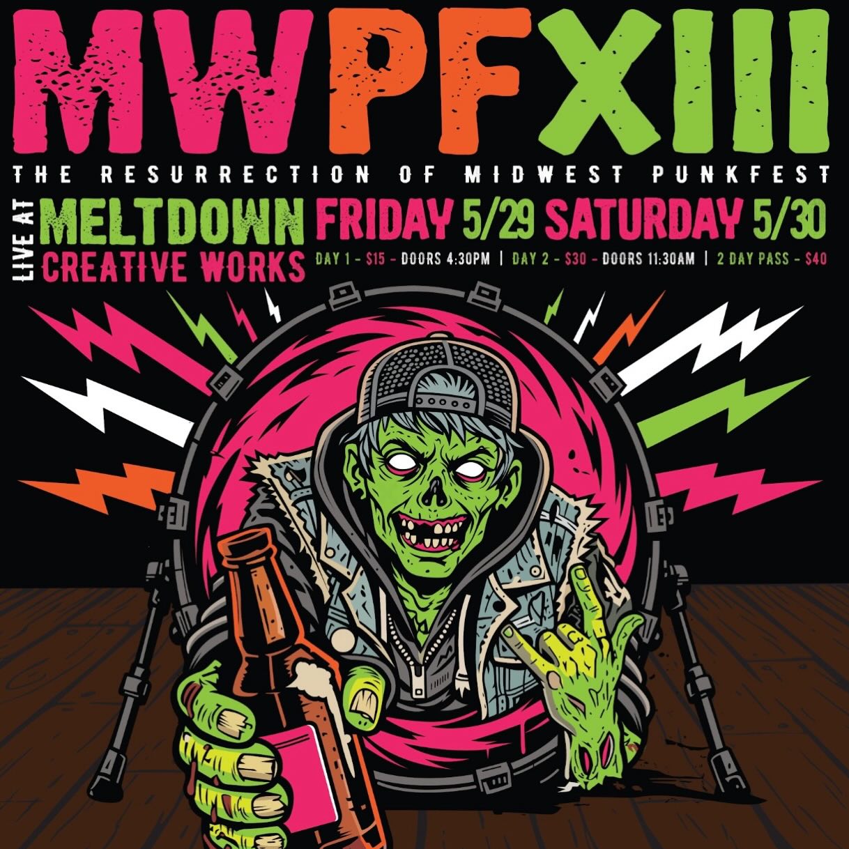 Mark your calendars!
💥 This Wednesday, April 1st, we’re dropping the official Midwest Punkfest lineup at 10 AM — and tickets go on sale at noon!
The Resurrection of Midwest Punkfest is finally here. Let’s make it loud, Midwest. 🤘
#punk #punkrock #midwest #friends #party
