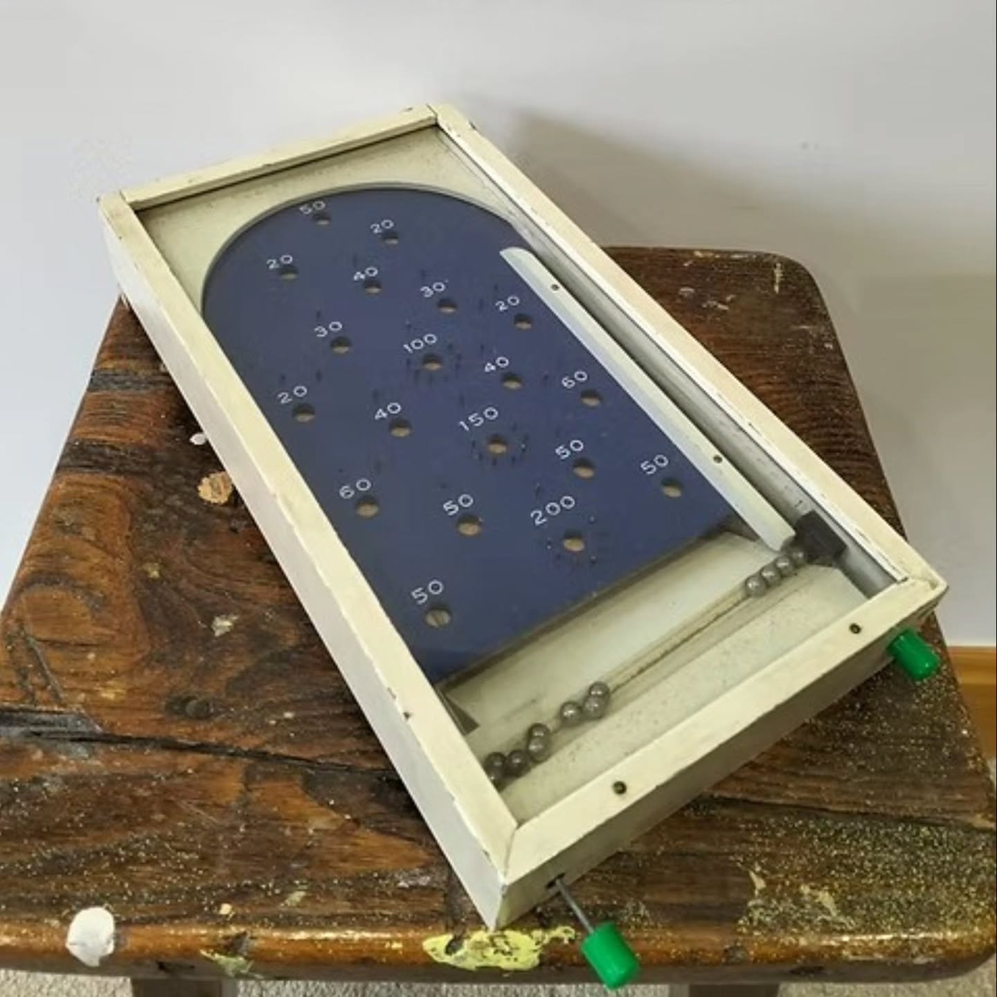 Vintage Tabletop Bagatelle Game – Wooden Pinball Style Game Board – Mid Century | https://share.google/FhBLRsy0uBoLgFwiu #stufftoyouandme