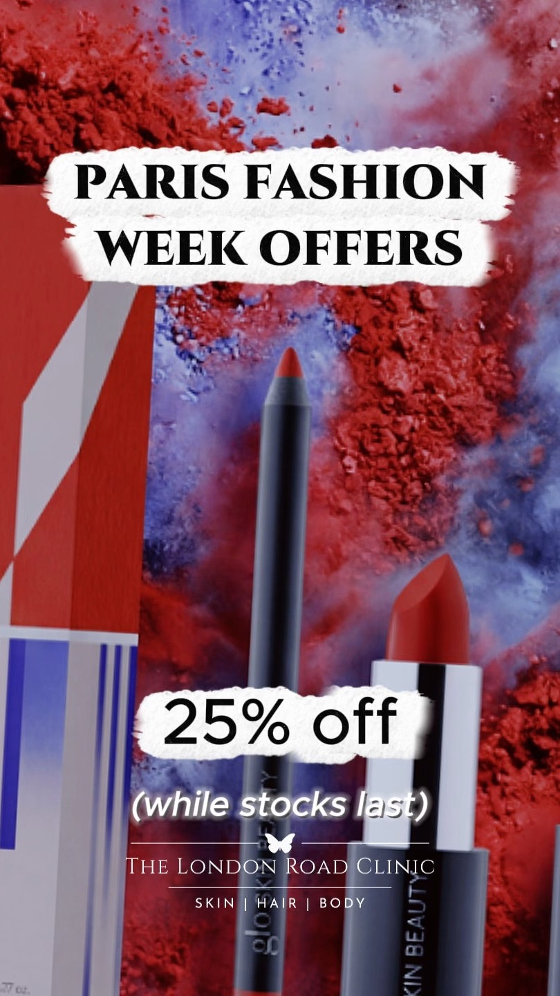 Paris Fashion Week called. Glo Skin Beauty answered.
Four kits, now 25% off, because mineral makeup that performs under runway lights works just as well under yours.
Drama Defined Lip Trio. Everyday Edge Lip Trio. Point of View Cool Perspective Eye Kit. Point of View Warm Perspective Eye Kit.
Use code PARIS25 at shop.londonroadclinic.com, or pop into the clinic at 65 London Road, Newark.
Offer available while stocks last.