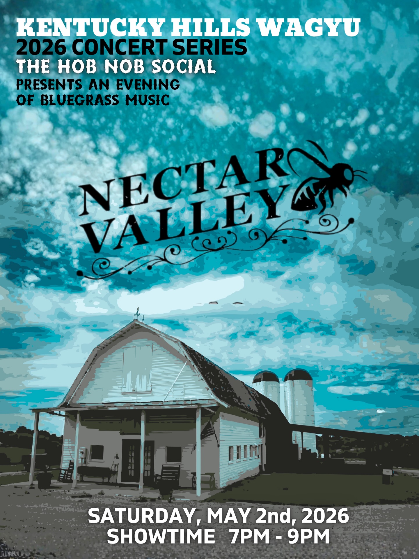 Back to back bluegrass events, we’re coming in strong with another amazing band from Kentucky on 5/2/26 Farm Hours: 11am-10pm showtime: 7pm @nectarvalley #livemusic #bluegrass #kentuckyproud #cattlefarm #barnvenue and more…
