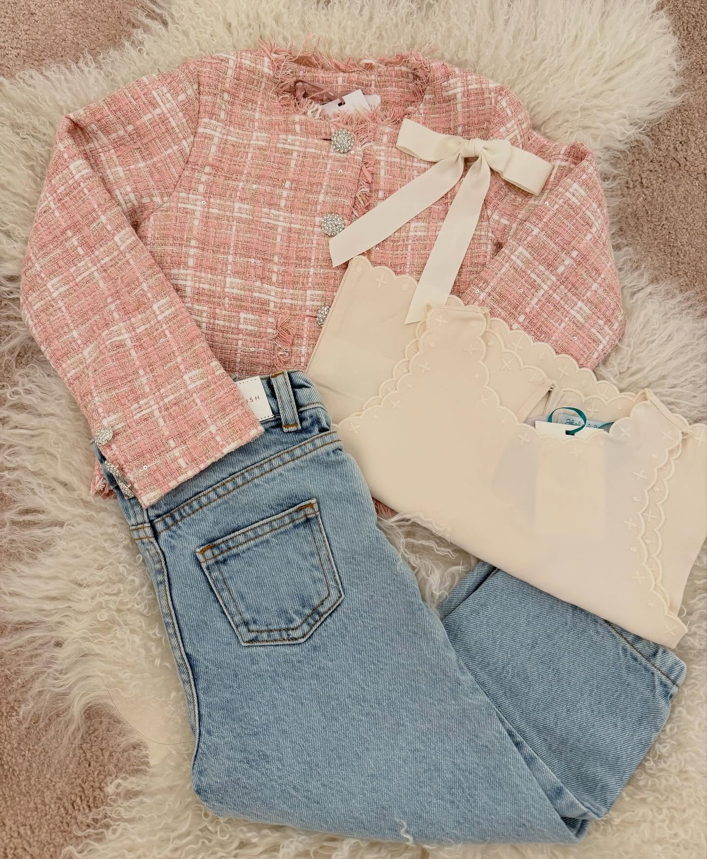 Just in for Easter 🤍✨ 🐣
You are going to LOVE this one 🩷
Our new tweed jackets just arrived and we are OBSESSED!!
Total mini Chanel vibes but made for little fashion queens 👑
Chic, classy & a tiny bit fancy… just the way we like it. 🎀 #kidsfashion #kidsstyle #kidsofig #kidswithstyle #kidsstore