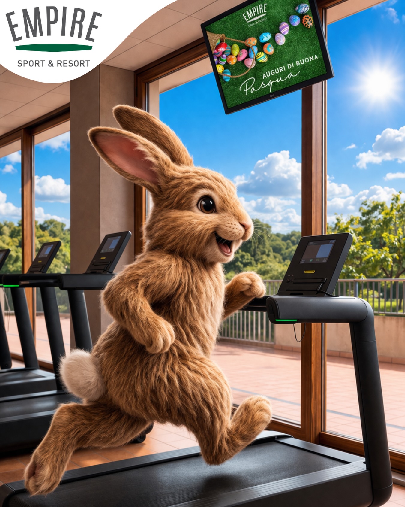 🐰🌸 auguri di Buona Pasqua da tutto lo STAFF e la Direzione Empire Sport & Resort 🌸🐰
Energia, sorrisi e un po’ di movimento anche oggi 💪
Grazie a tutti voi per far parte della nostra community!
#BuonaPasqua #EmpireSportResort